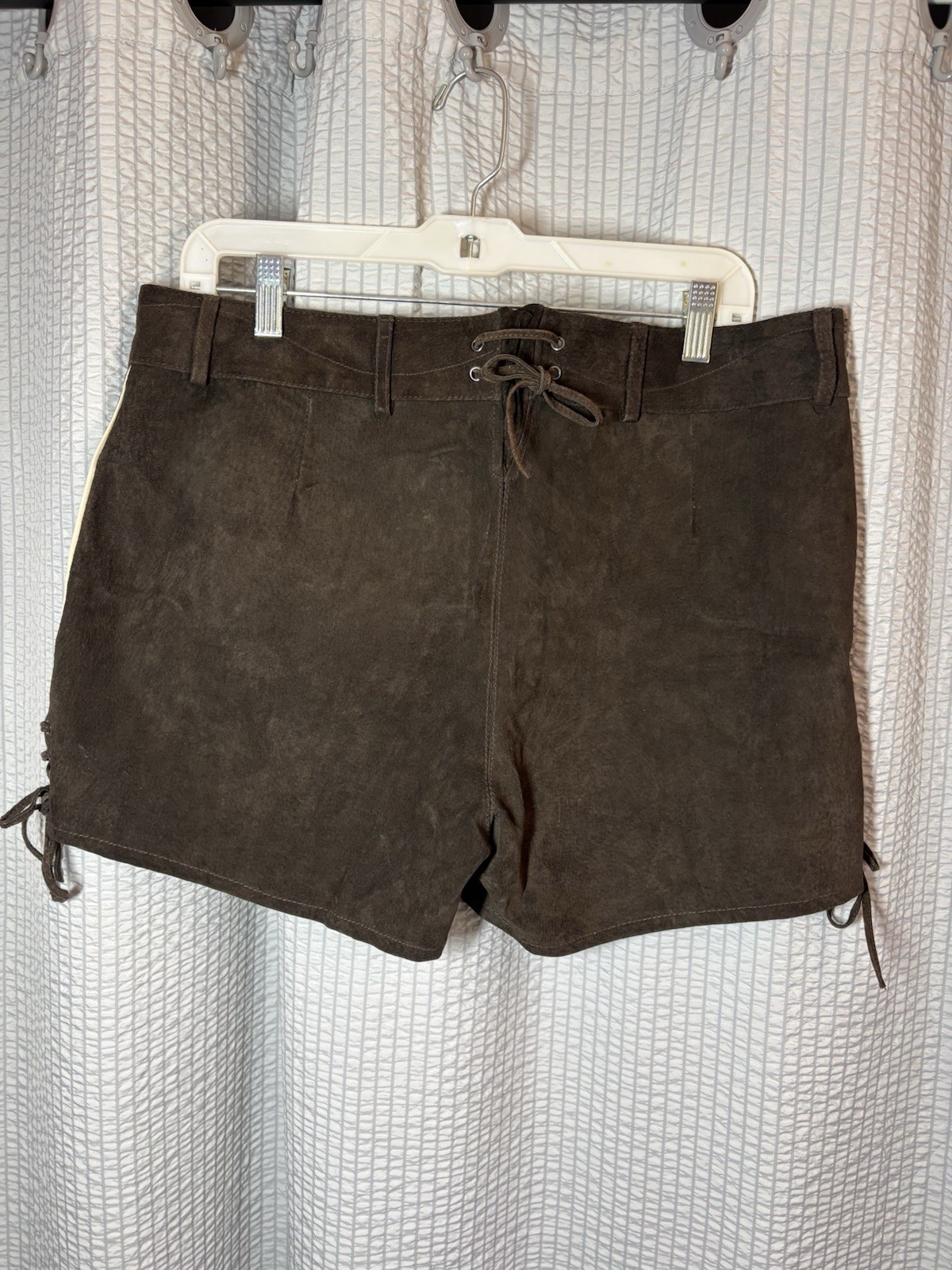 Waldschutz Lederhosen Men’s Size 42 (EU) Traditional Suede Leather
