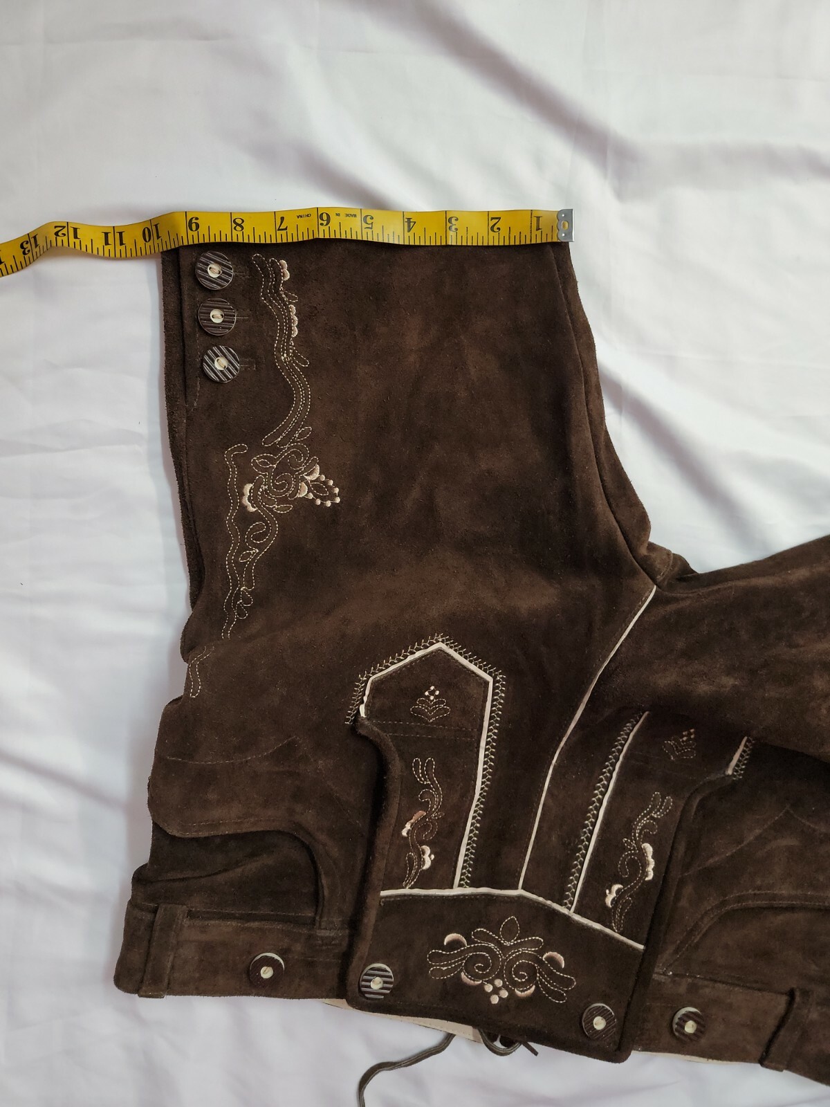 Lederhosen4U Real Leather Bavarian Shorts Size 54 #C3