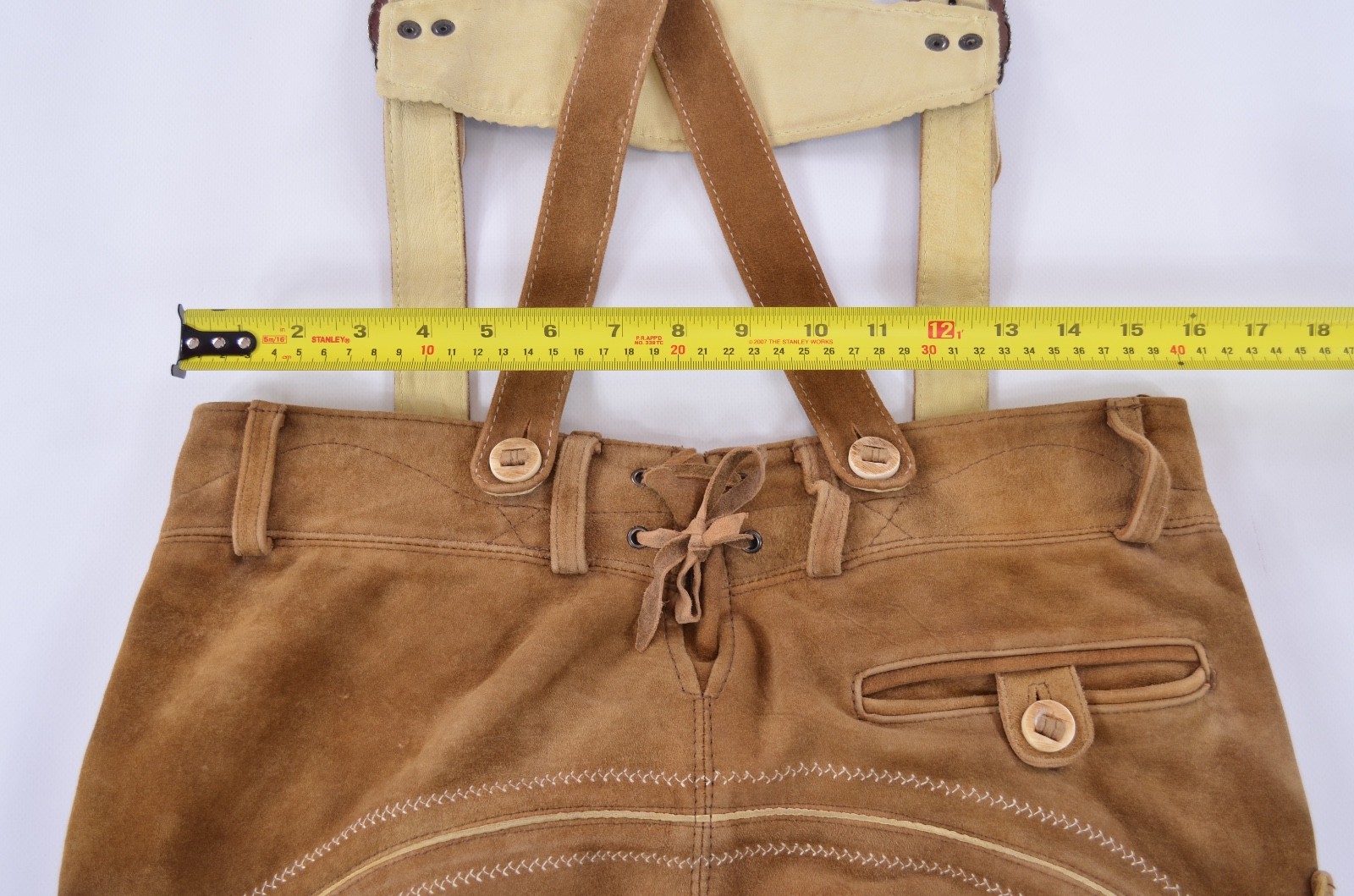 Scharzenberger Tyrol Bavarian Lederhosen Leather Pants Mens EUR 50 / US ~W33