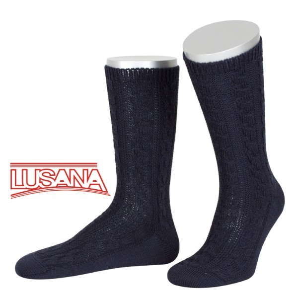 Lusana German Bavarian European Sportstutzen Knit Wool Socks for Lederhosen
