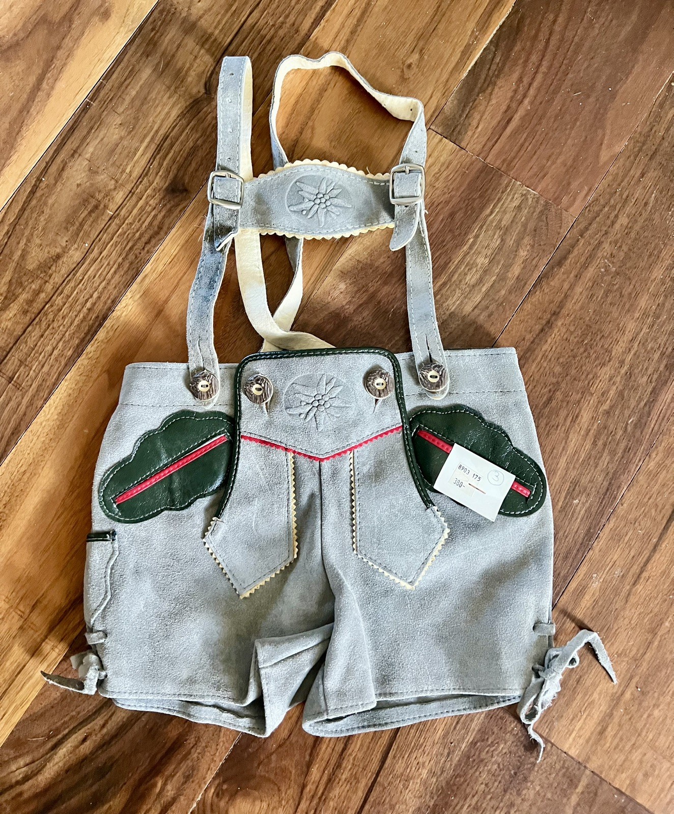 Vintage German Suede Lederhosen CHILD’s Shorts Suspenders Oktoberfest Alpine