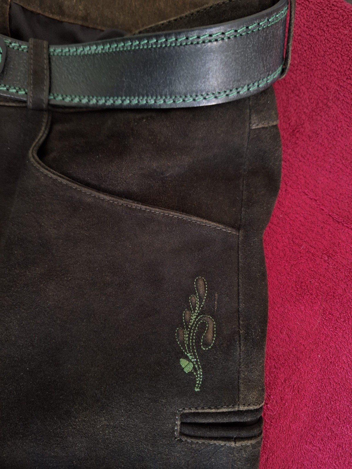 Vintage Lederhosen Soft Antique Goats Leather German Leather Volksfest Oktoberfest Patina