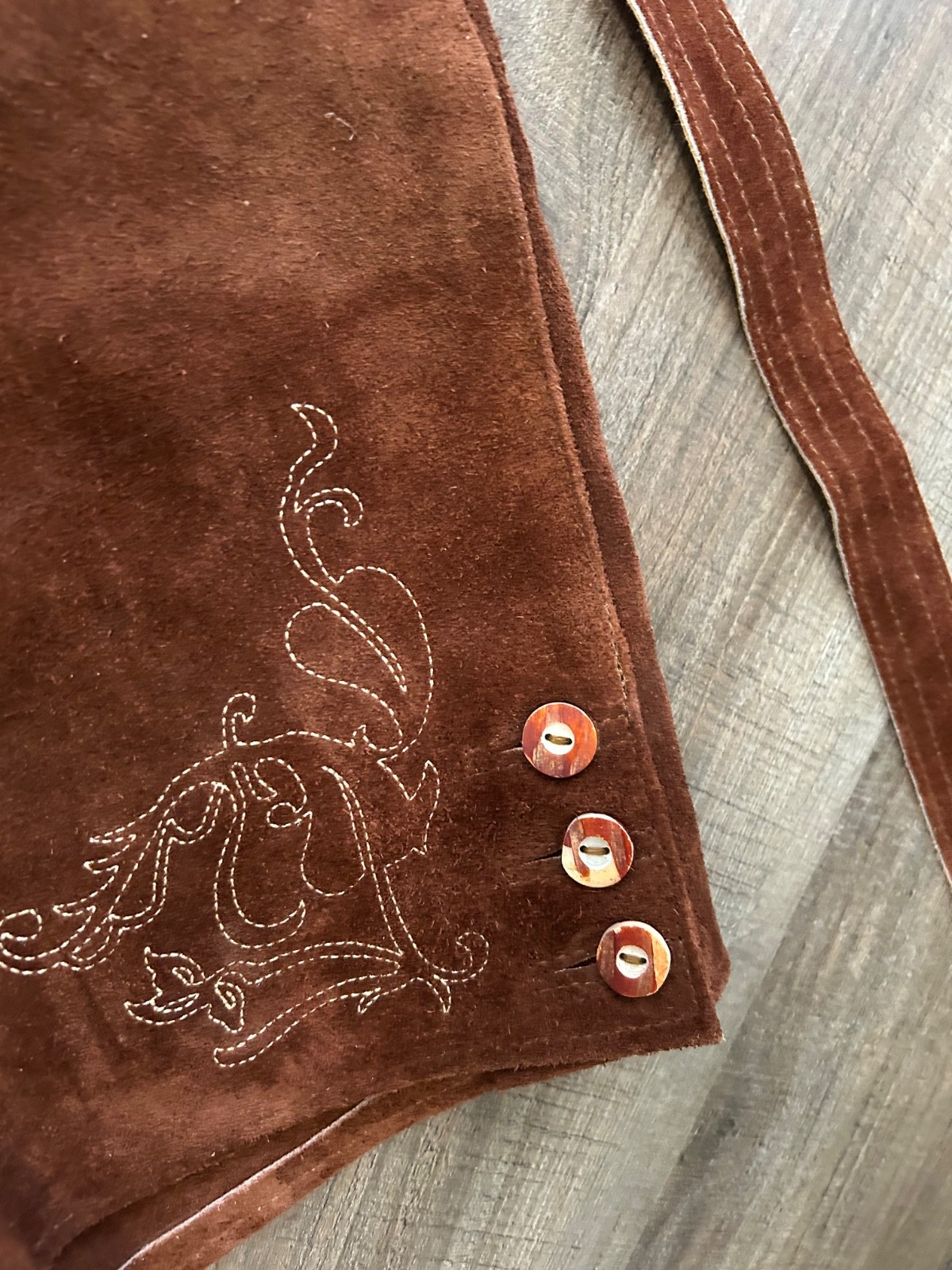 Schoneberger EUC brown suede Bavarian Oktoberfest lederhosen shorts 38