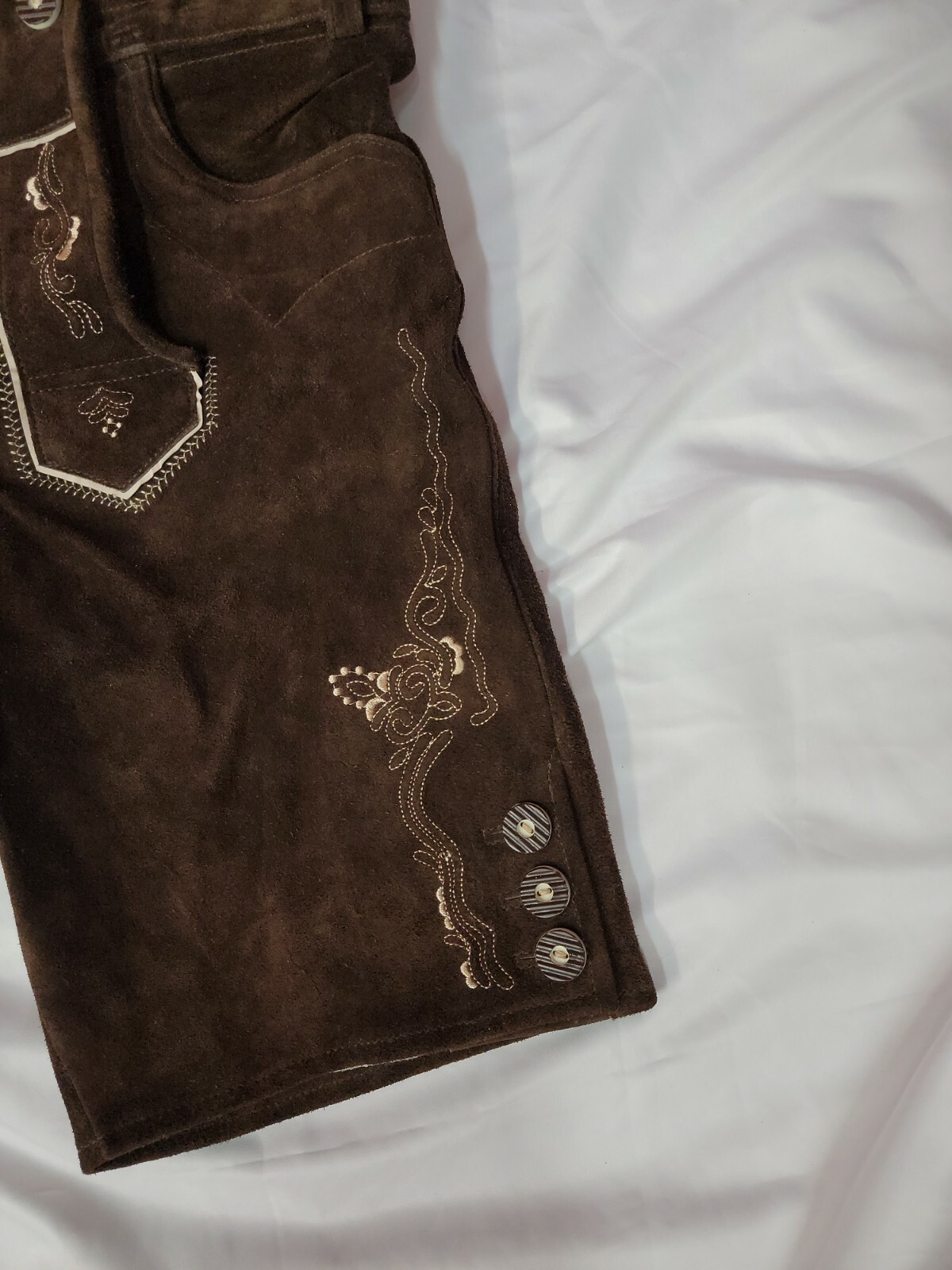 Lederhosen4U Real Leather Bavarian Shorts Size 54 #C3