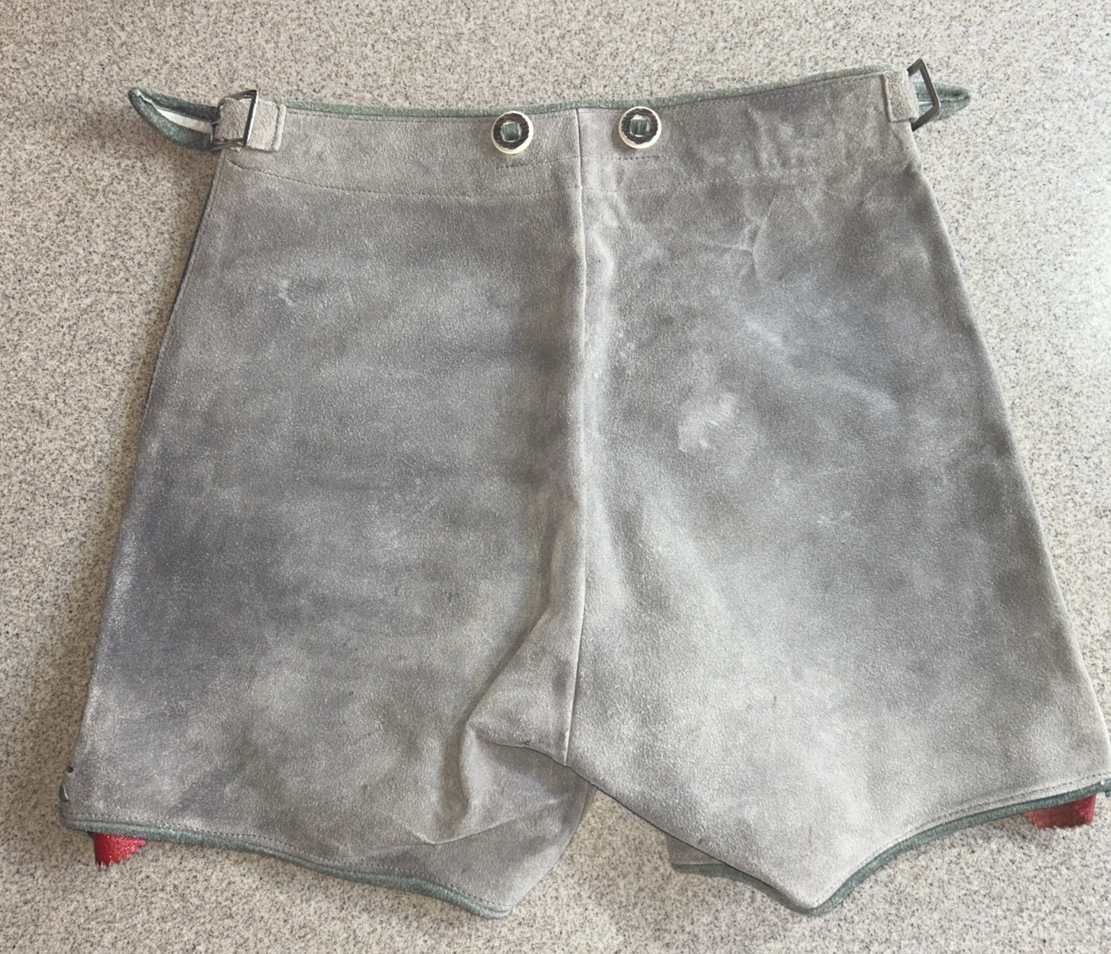 Suede Leather Lederhosen Men Boys Size 28 Authentic German Octoberfest