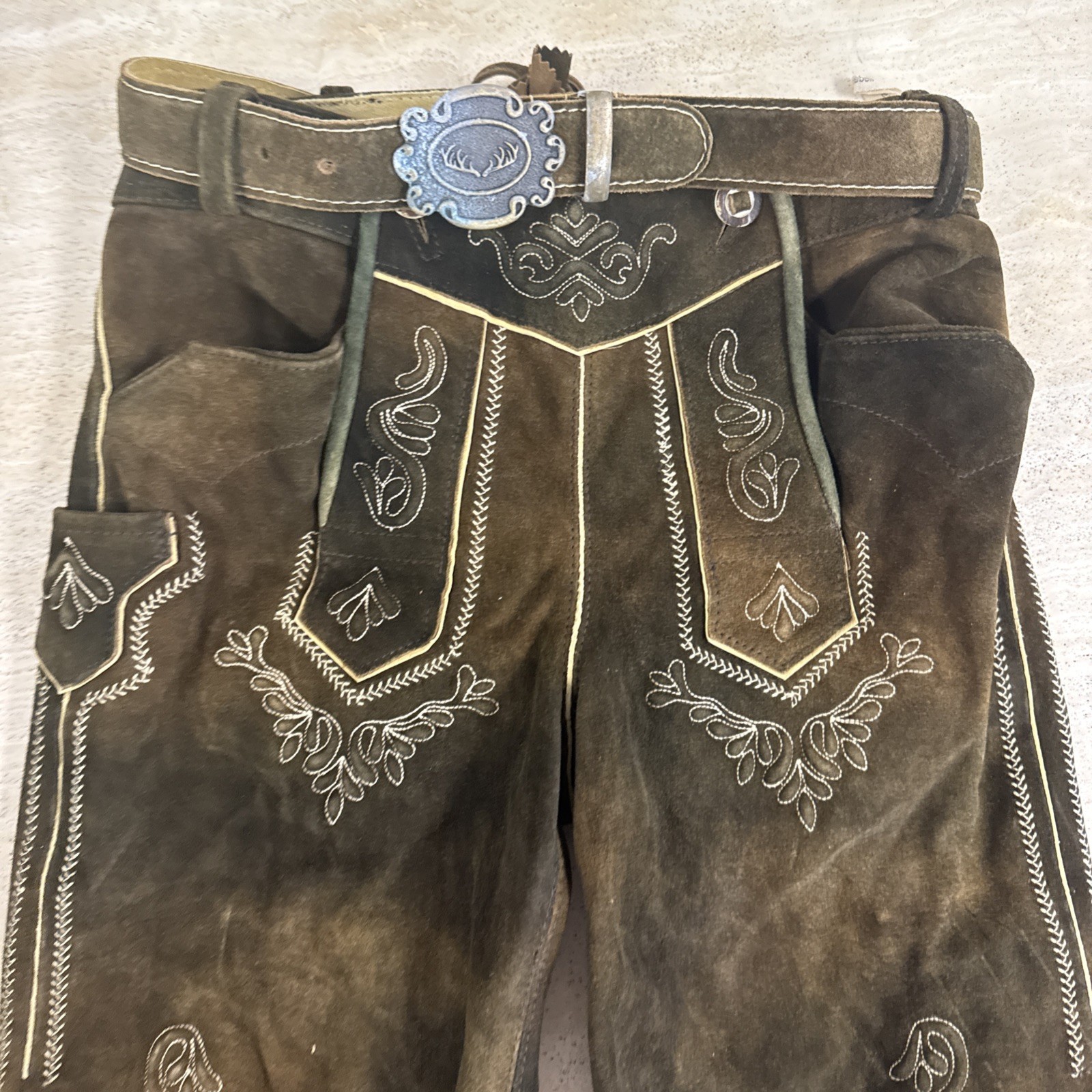 Trachten Oktoberfest Branded – Authentic German Lederhosen Bundhosen USA 44