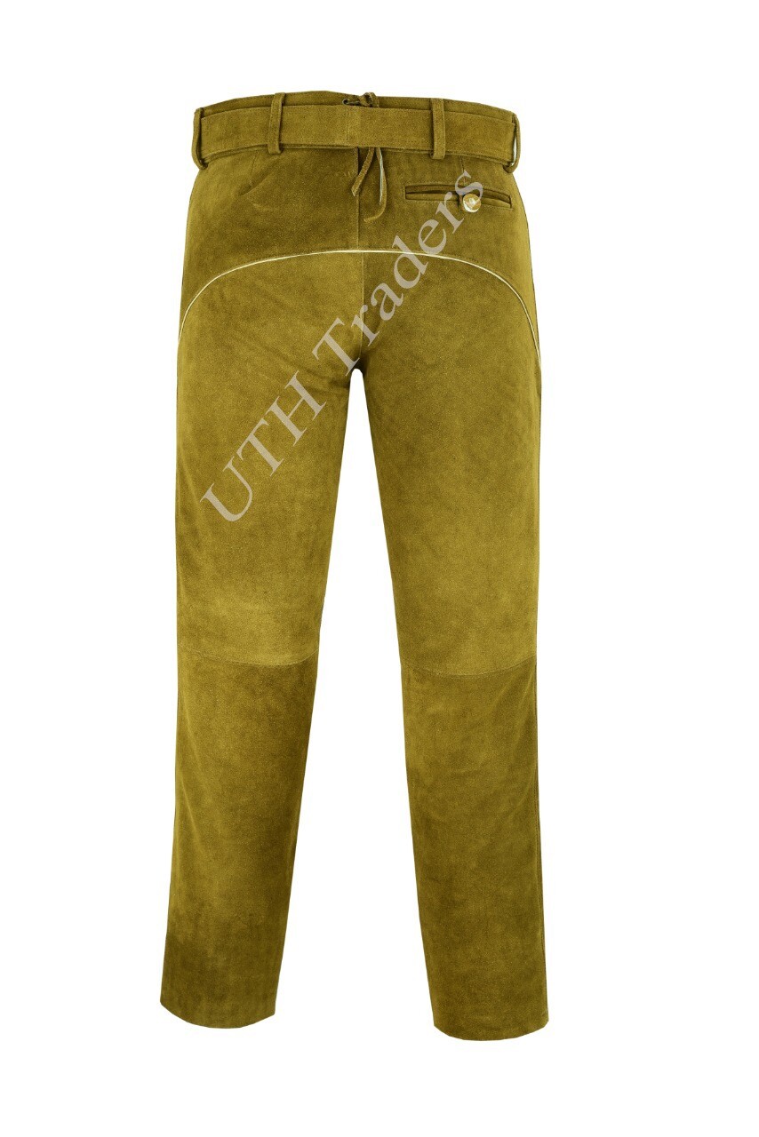 AUTHENTIC Suede Leather Pants/German Bavarian Lederhosen Oktoberfest Men’s Pants