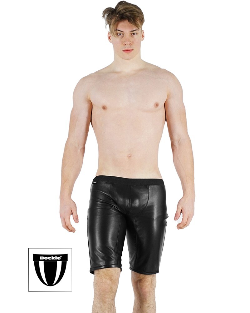 Bockle® Long Leather Lamb Boxer Sexy Leather Lamb Shorts