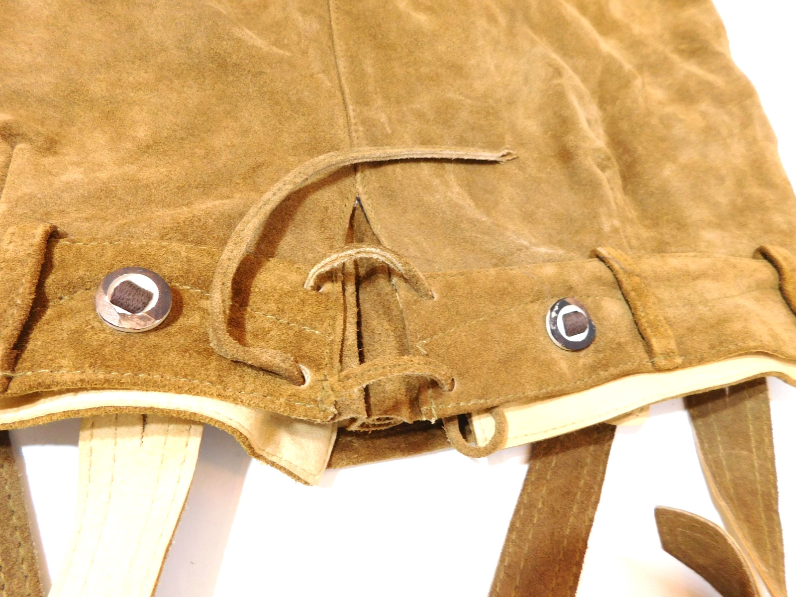 Lederhosen Leather Suspendered Shorts Vintage German Bavarian