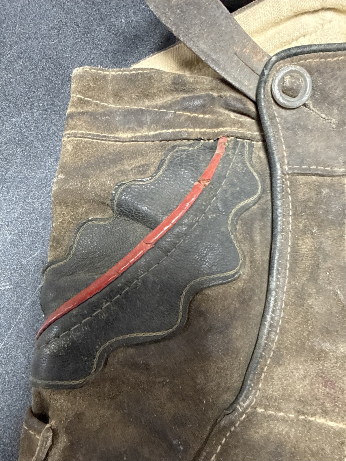 Vintage Leather Kids Lederhosen German Suede Bavarian Austrian