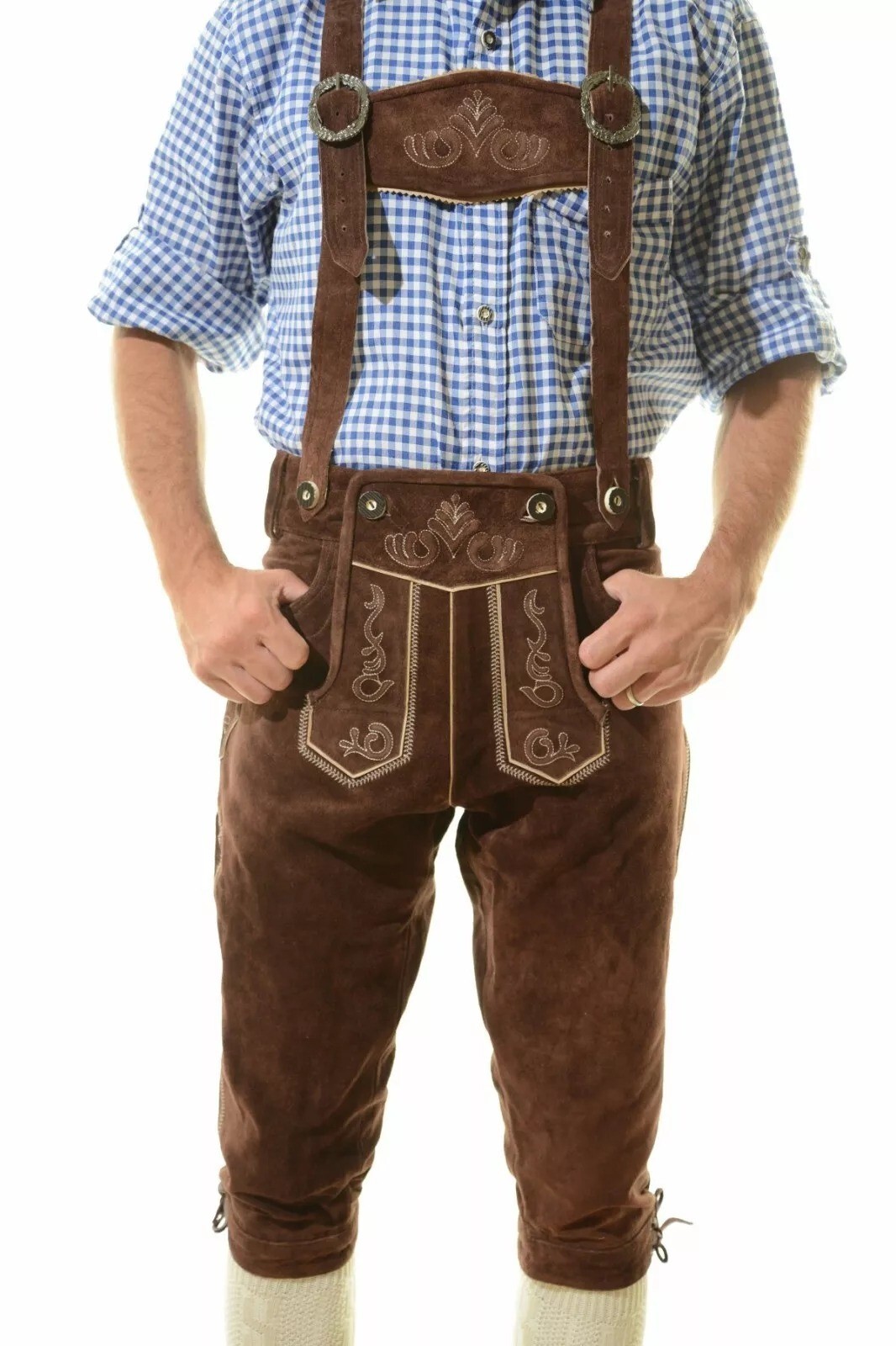 Traditional German Oktoberfest Lederhosen Costume German Outfit Tracht Bundhosen