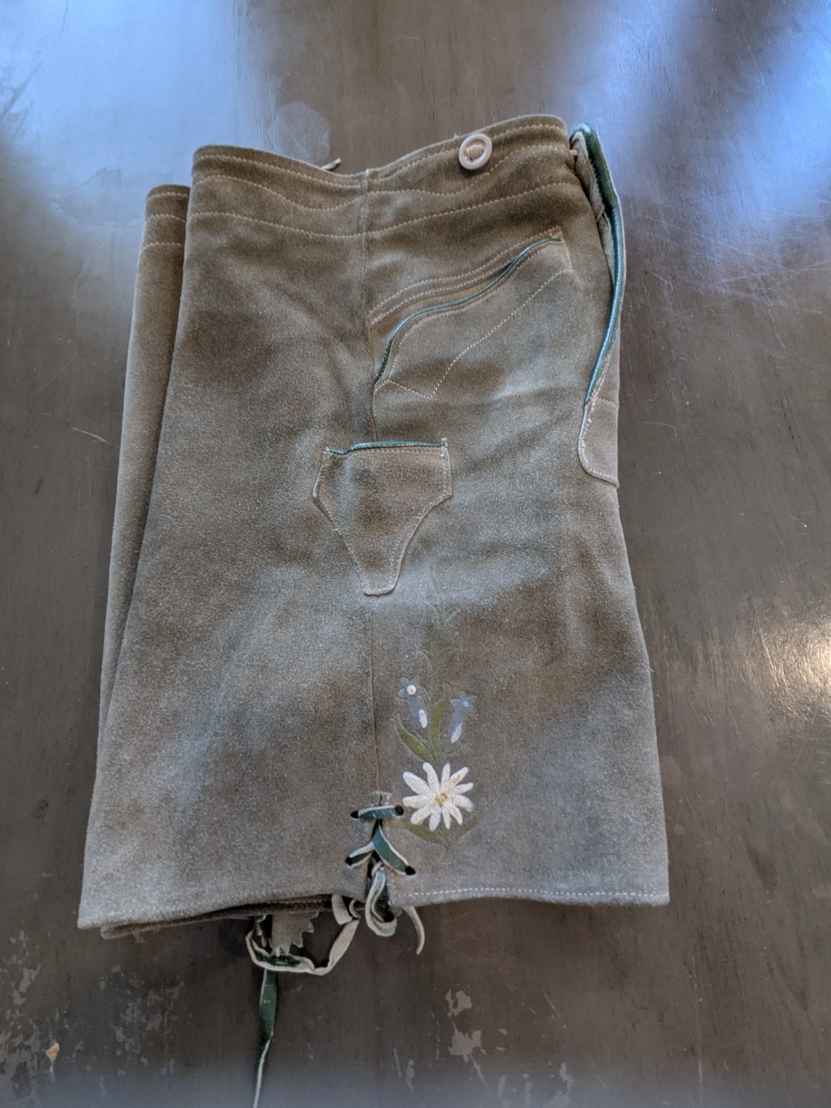 Vintage Lederhosen Suede Leather Made In Austria 30×17