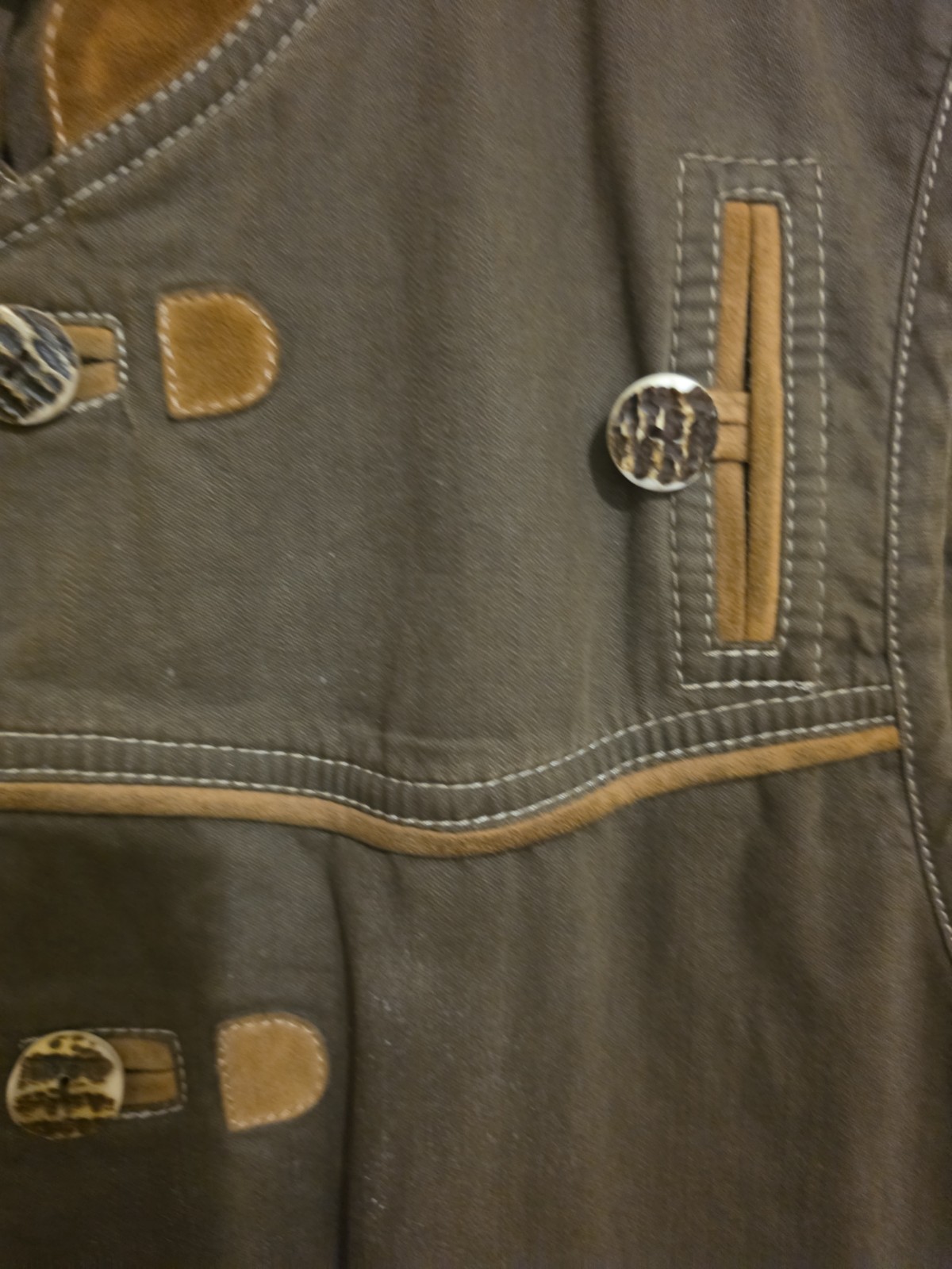 Vintage Country Line German Trachtenweste Traditional Vest Men’s Sz 48 US Sm/med