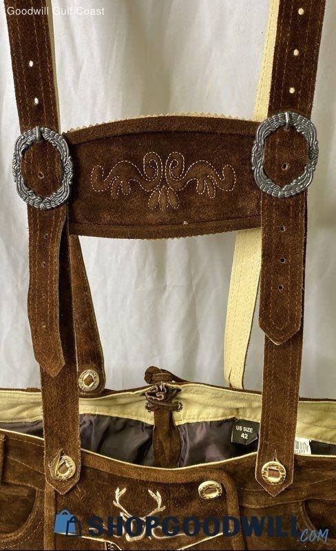 Lederhosen – Size 42 Original Authentic Leather Brown