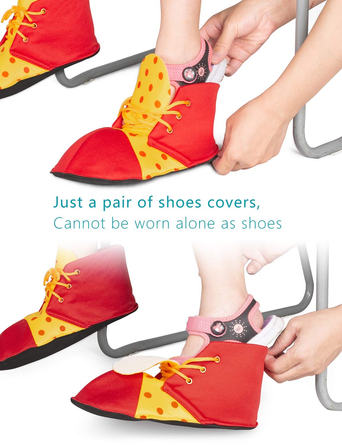 Unisex Clown Performance Shoes Large Size Halloween Birthday Holiday Party
