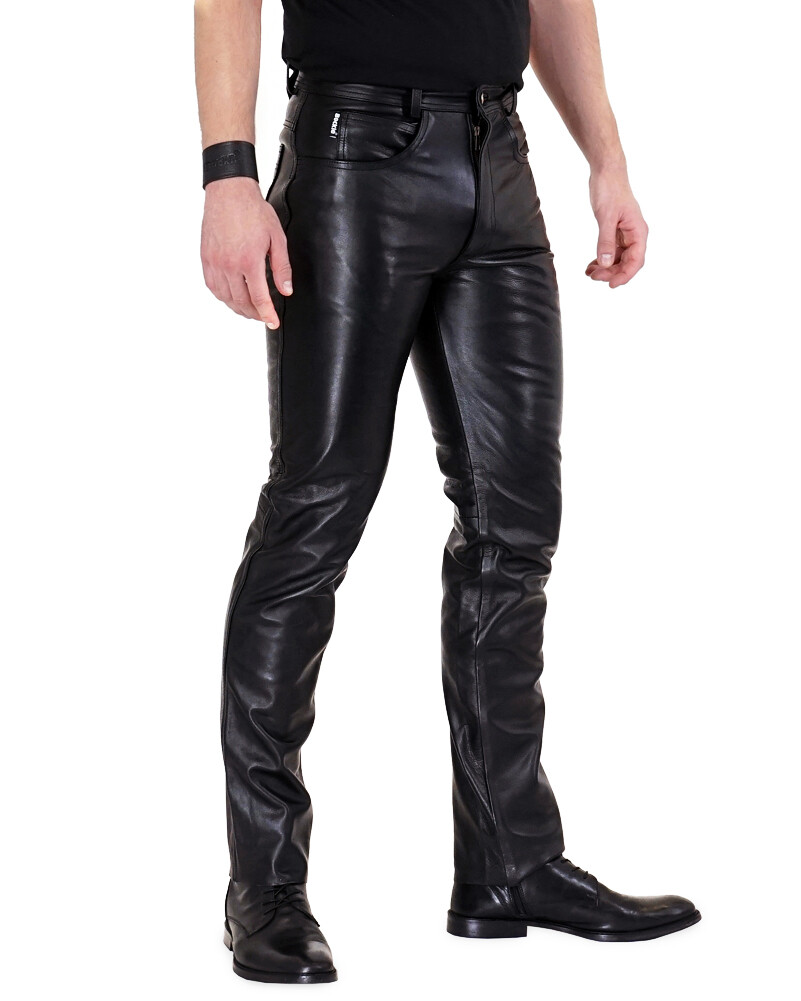 Bockle ® Bopo leather pants leather jeans men’s leather pants smooth leather
