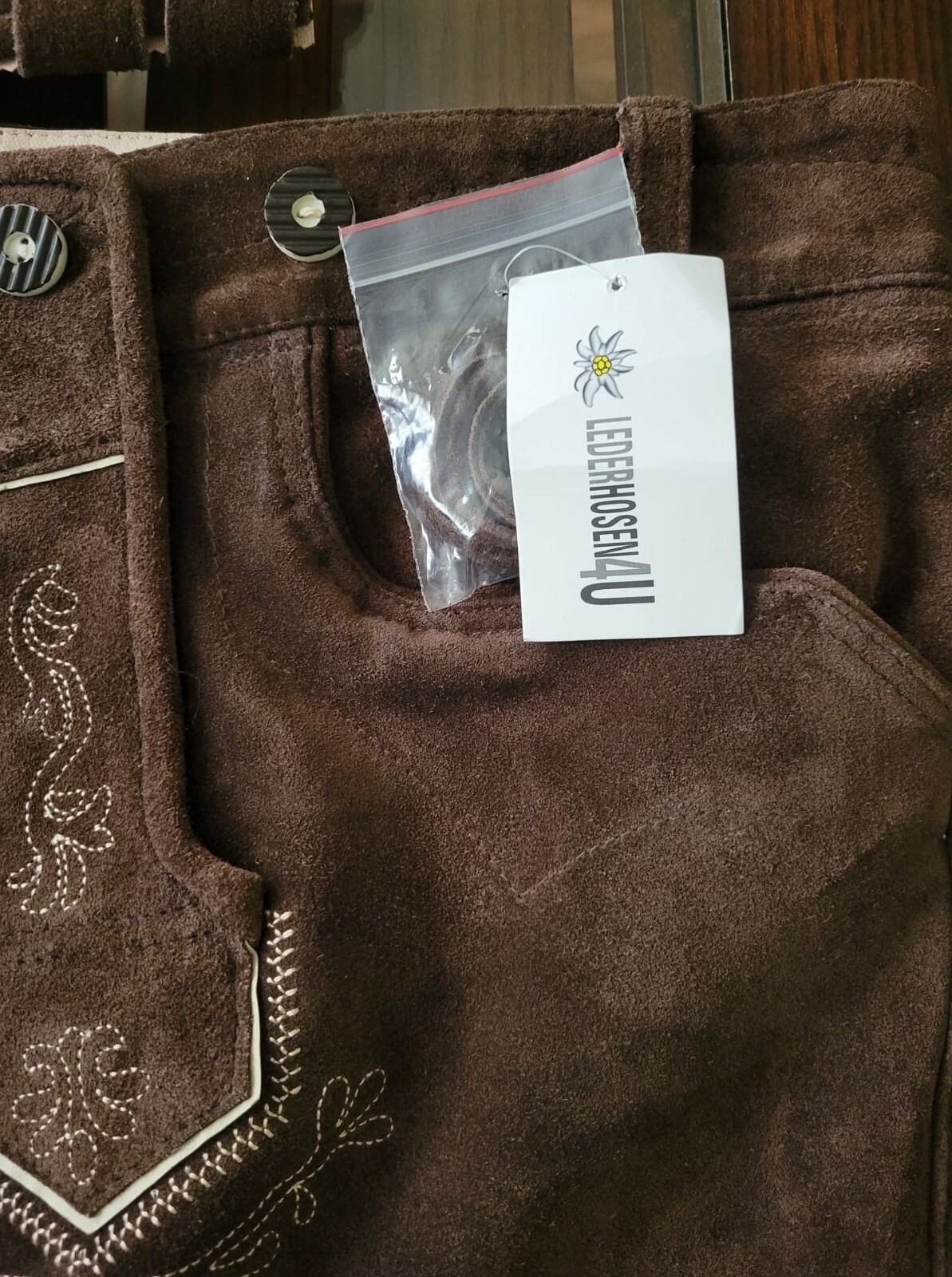 BAVARIA TRACHTEN Lederhosen Men Genuine Leather Authentic German  Size 60