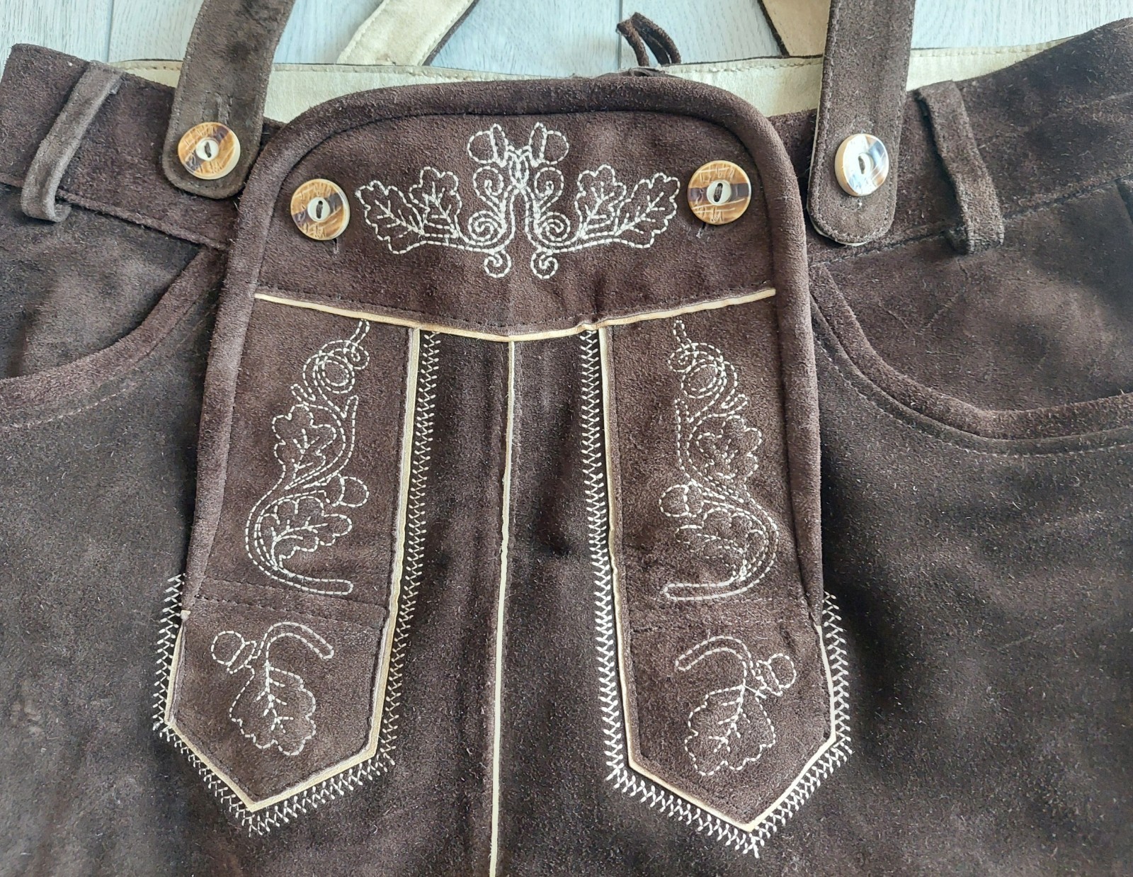 Bavarian Lederhosen LIVERGY, Shorts Leather, size EU 48, US – M , used, Pakistan