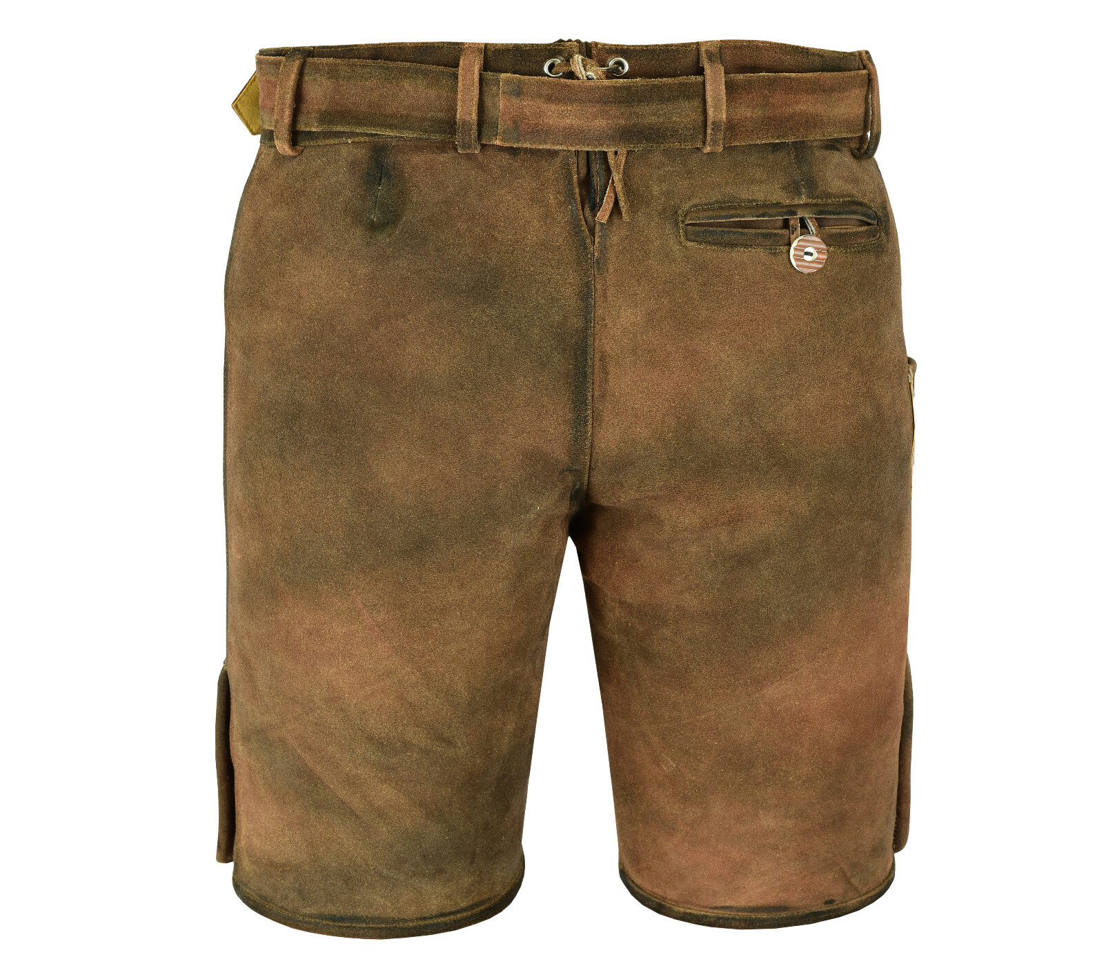 Men’s costume leather pants short costume leather pants with belt size 46-60 le31-33