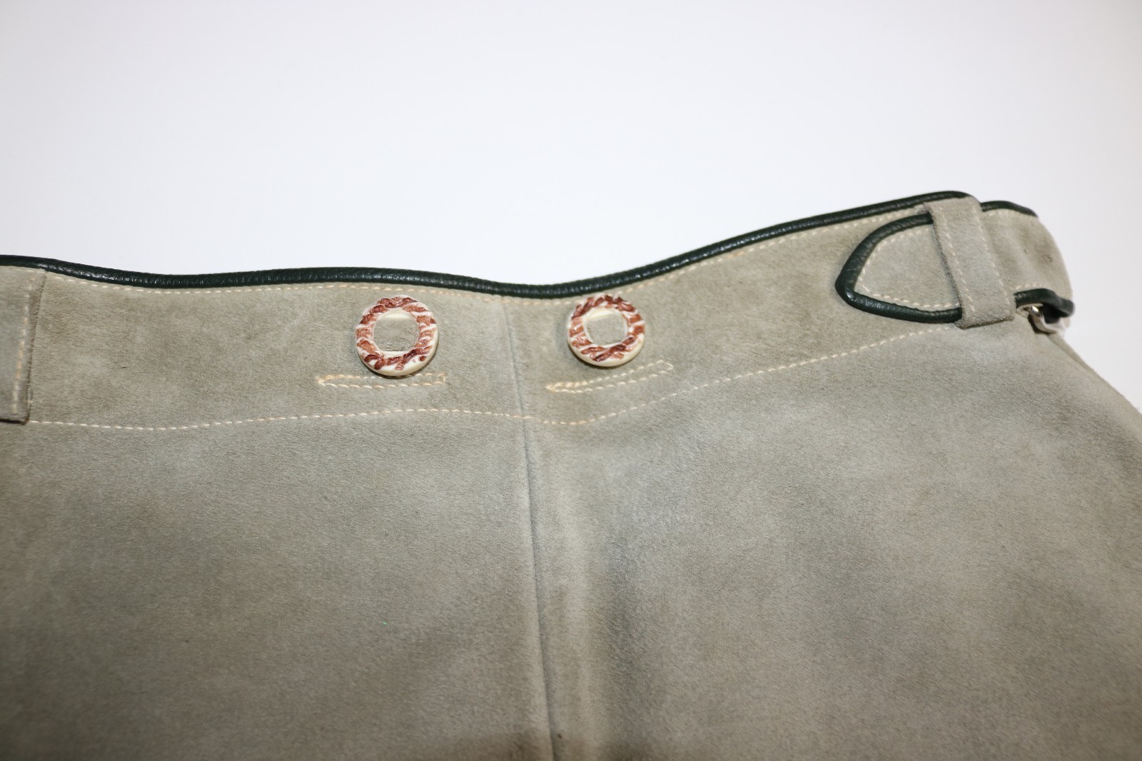 Vintage Lederhosen Leather Shorts Bavarian 25″ Waist – Adjustable