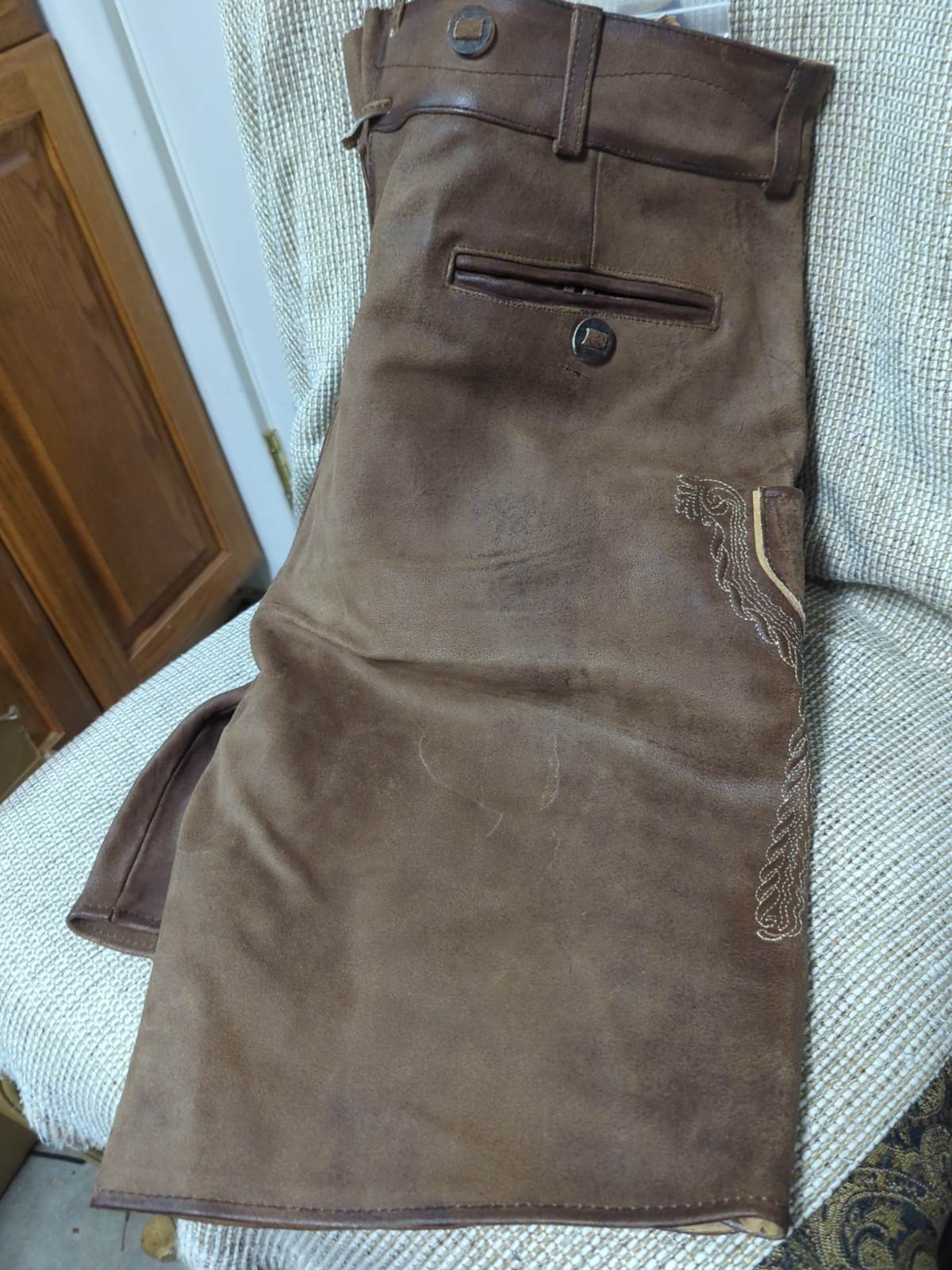 Lederhosen Store | Oktoberfest Bavarian Short Lederhosen Men. Size 58. READ!!!