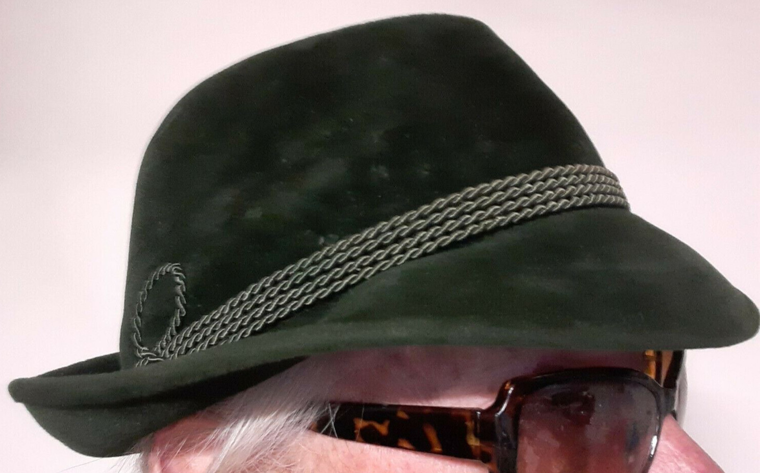 VINTAGE GERMAN GREEN Bavarian INNSBRUCK Mountain HAT by COLLINS SOUCZEK 61w6
