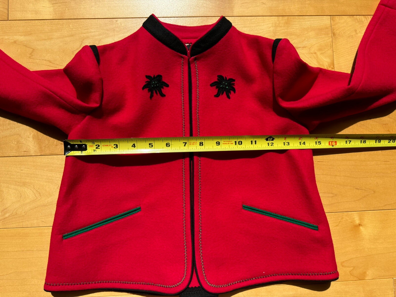 Vintage Child’s Oktoberfest Traditional Lederhosen Wool Jacket, West Germany