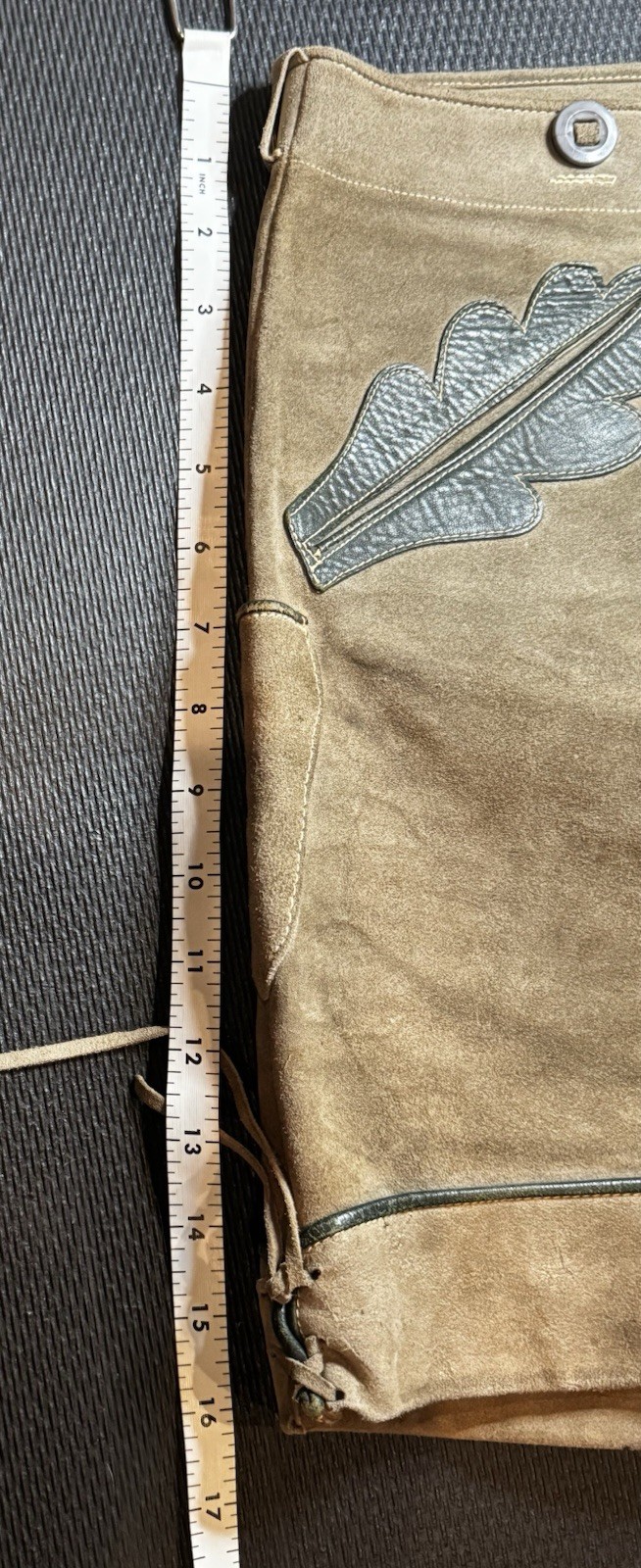 c1970’s Vintage Suede Leather Traditional German Lederhosen Shorts