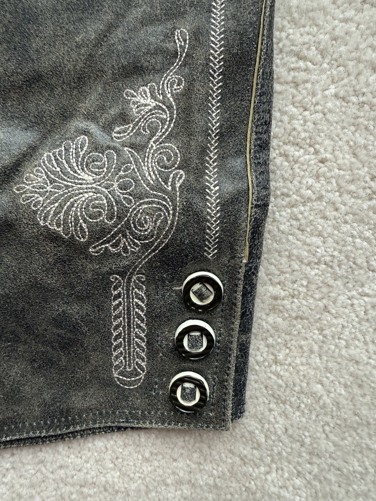 Traditional Bavarian Leather Lederhosen shorts Men’s 56 US 40