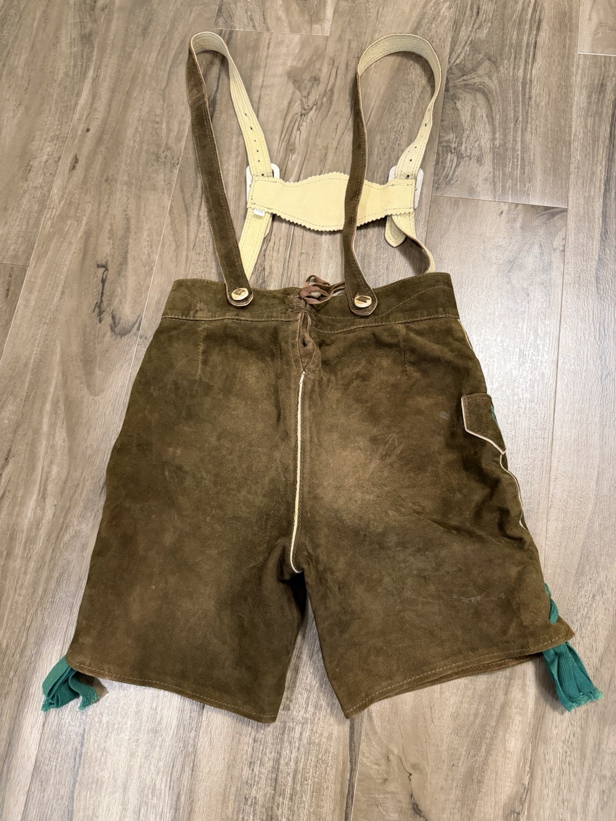 Genuine Deer Suede Leather Steindl Mens Lederhosen From Germany 140 /US 26 S
