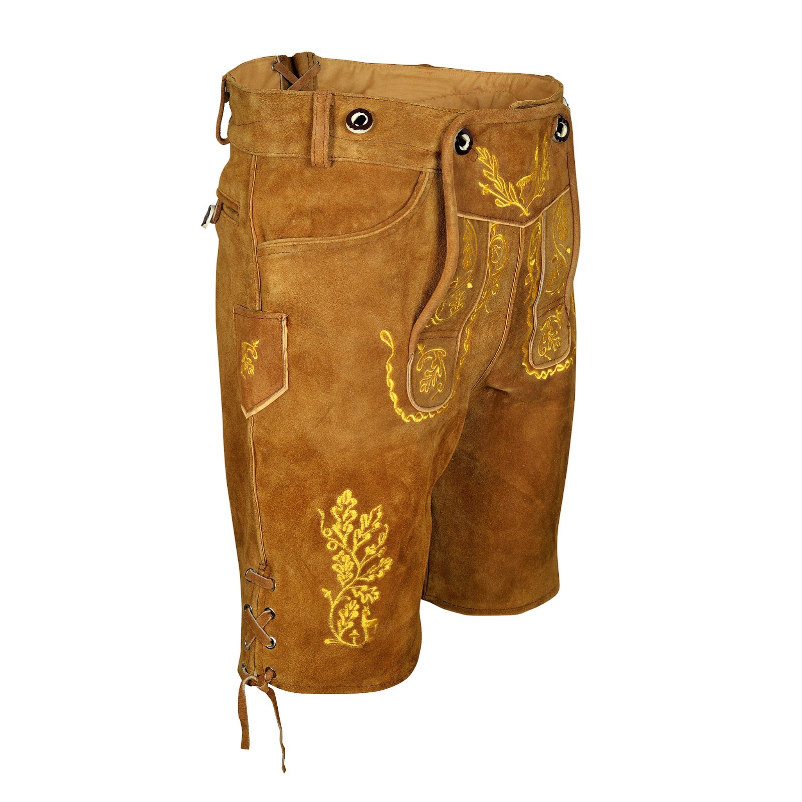 Mens Suede Leather Lederhosen Nowitzki Oktoberfest Bavarian Men Trachten Outfit
