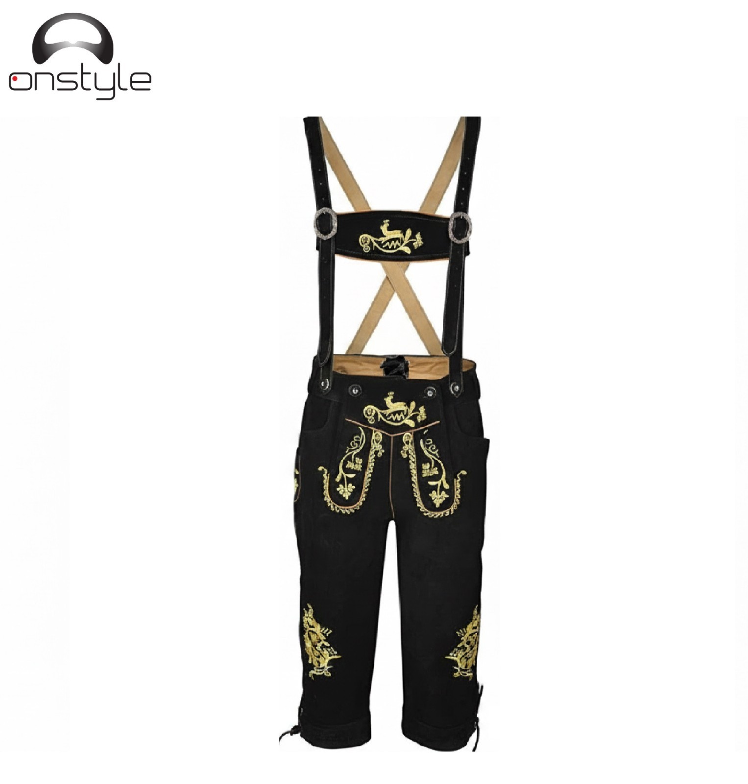 Premium Lederhosen Shorts -Men’s Bavarian Lederhosen Shorts – Traditional German