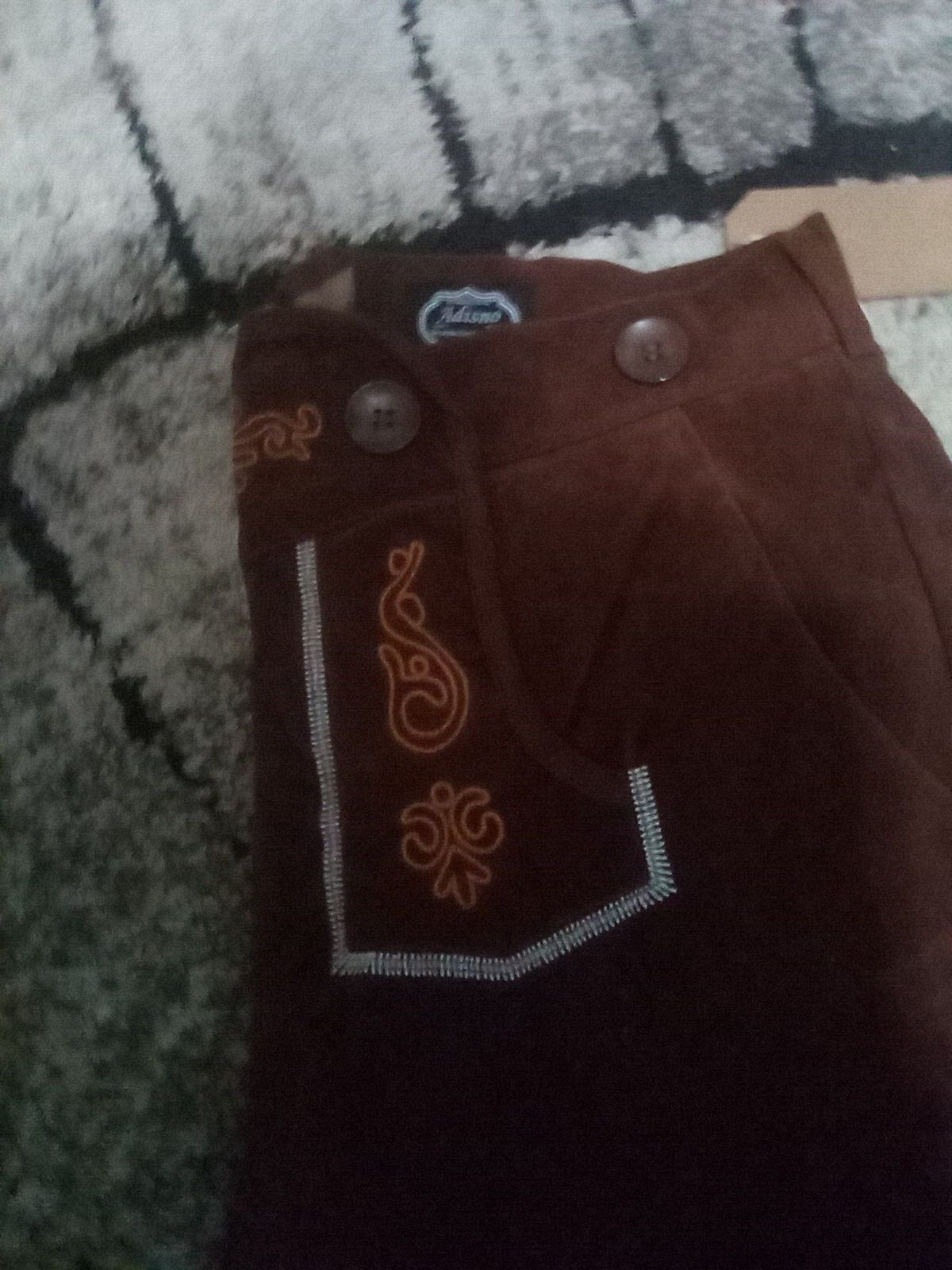 Adisno German Designed Lederhosen Pants Size S Brand New Perfect for Oktoberfest