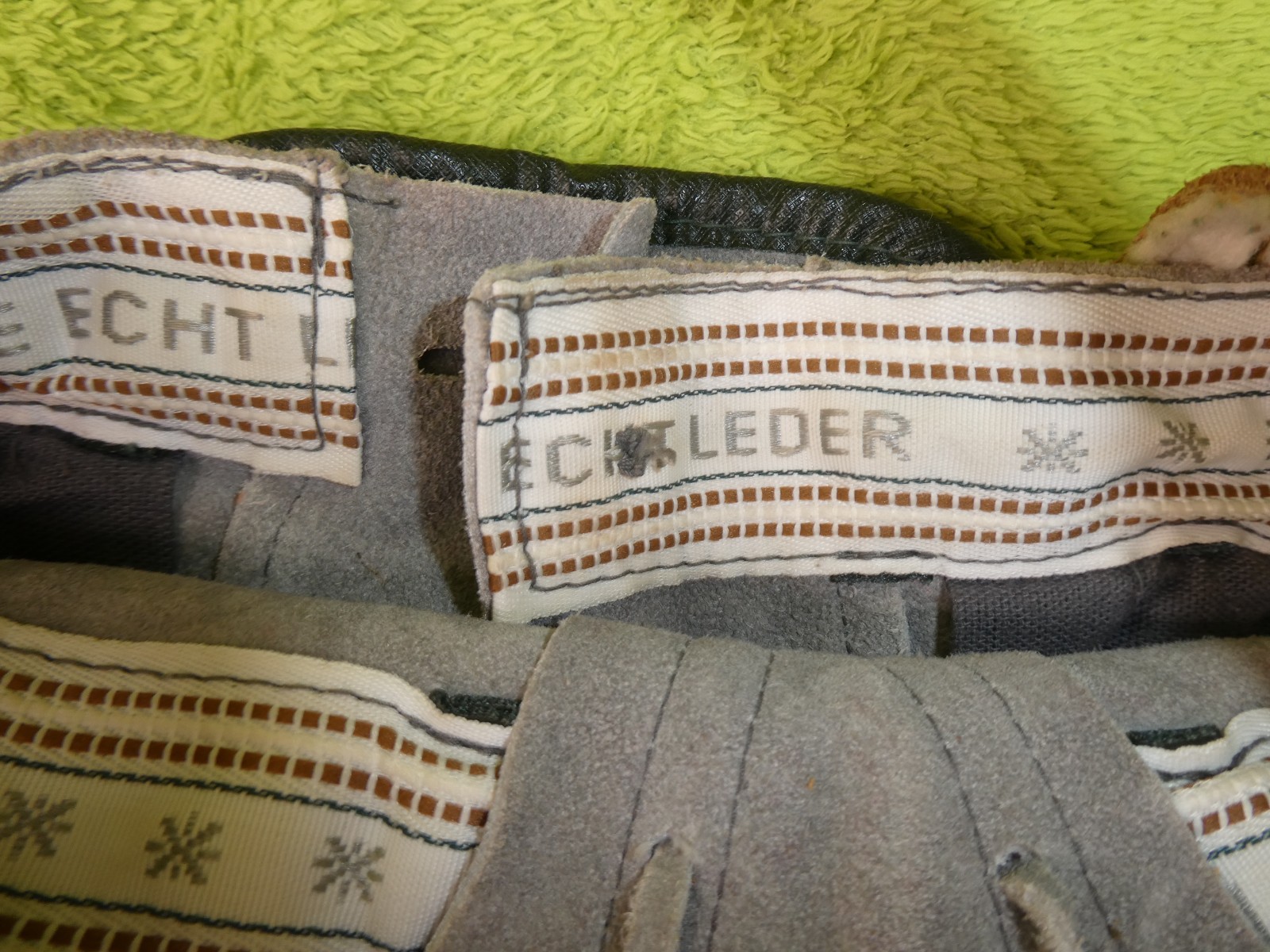 Vintage Short Kids Traditional Lederhosen Lederhosen Size 110