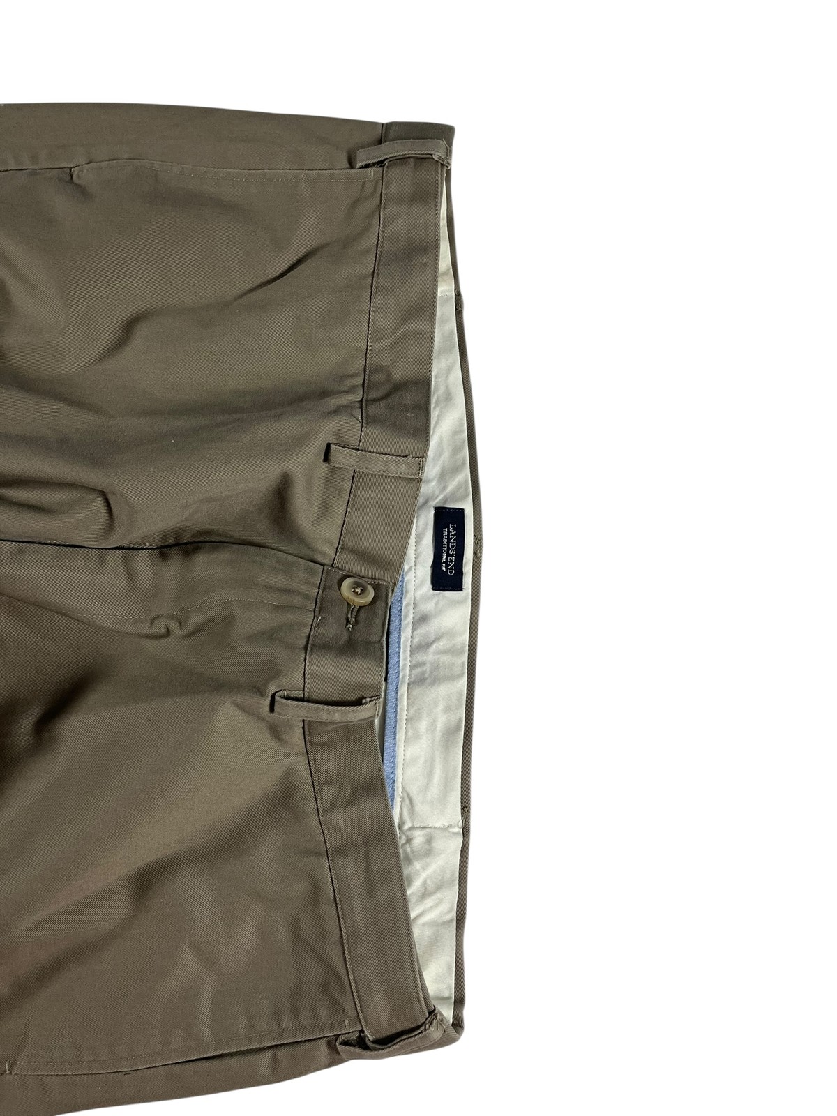Lands’ End Traditional Fit Chino Pants Men’s Size 42 Khaki