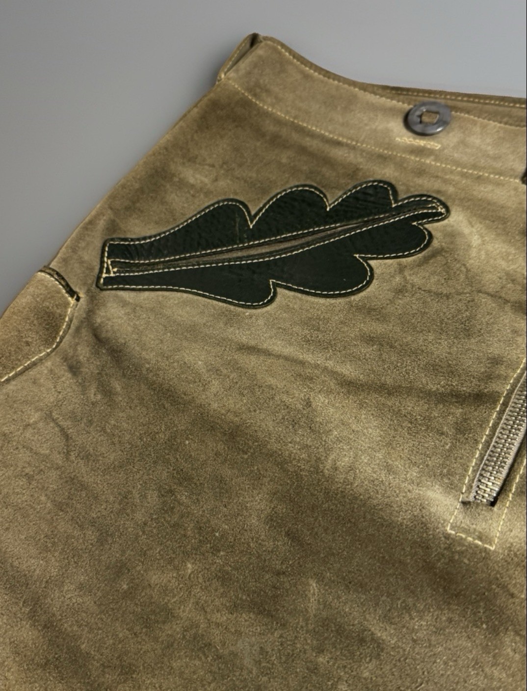 c1970’s Vintage Suede Leather Traditional German Lederhosen Shorts