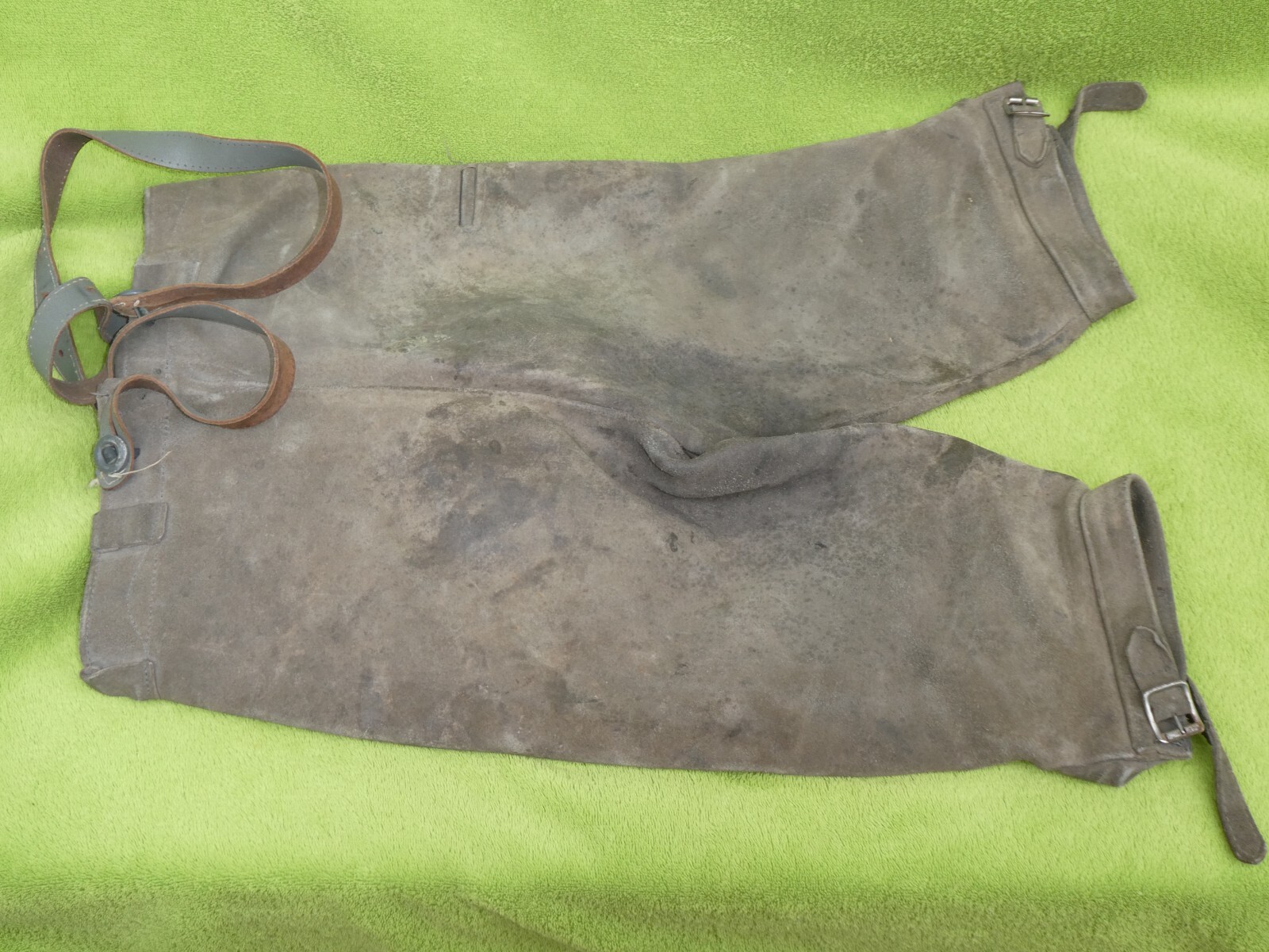 Old children’s costume leather pants knee band leather pants No. 91