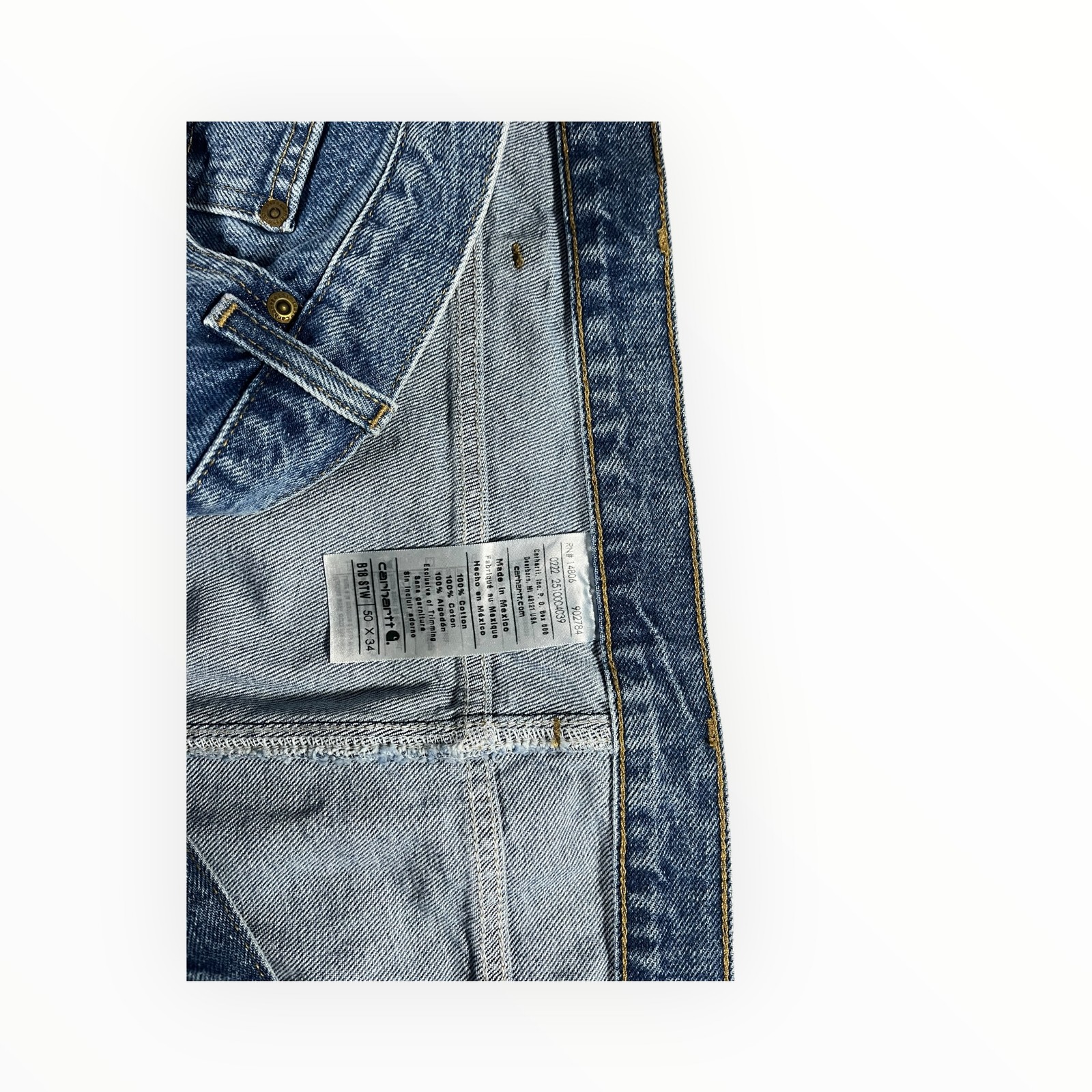 Carhartt Straight Traditional Fit Men’s Denim Jeans 50×34 New With Tags