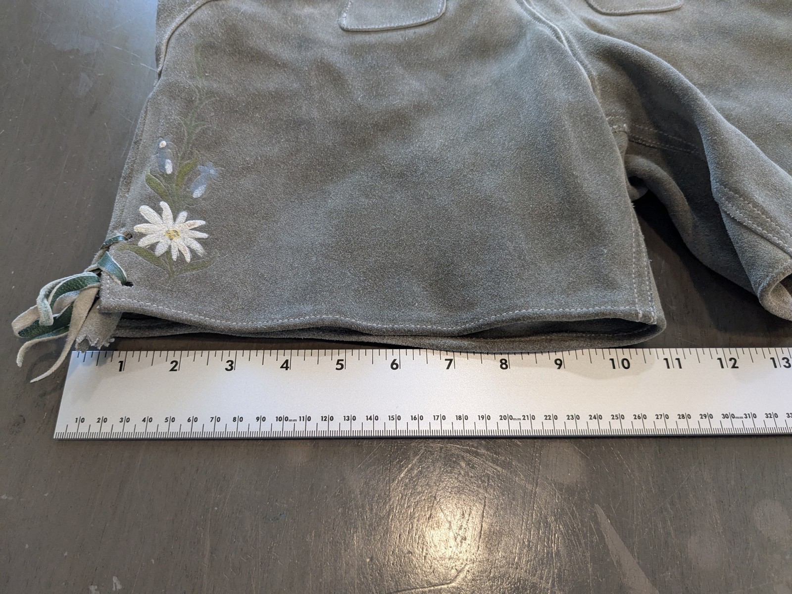 Vintage Lederhosen Suede Leather Made In Austria 30×17