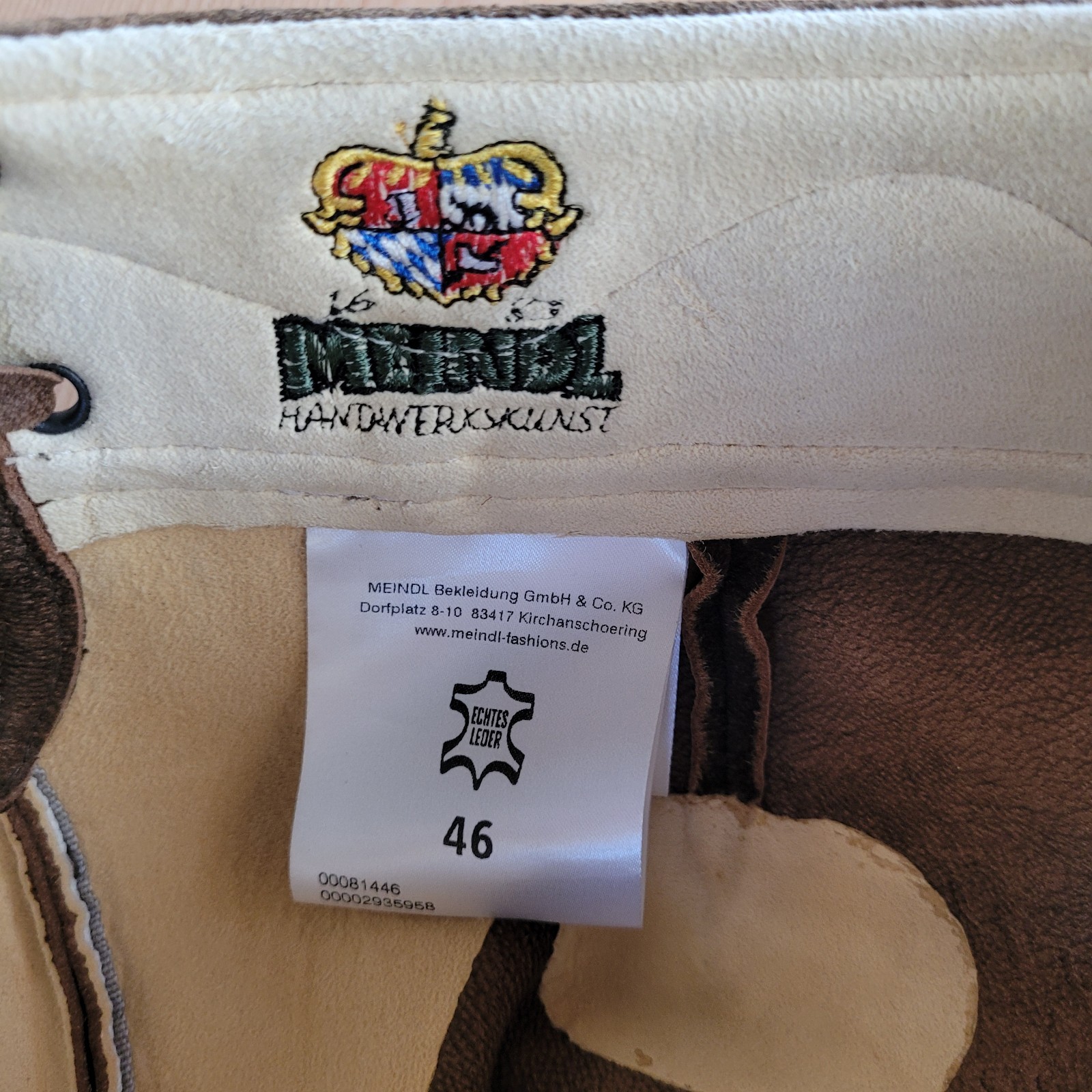 Meindl Lederhosen Lampoding, 46, unworn!