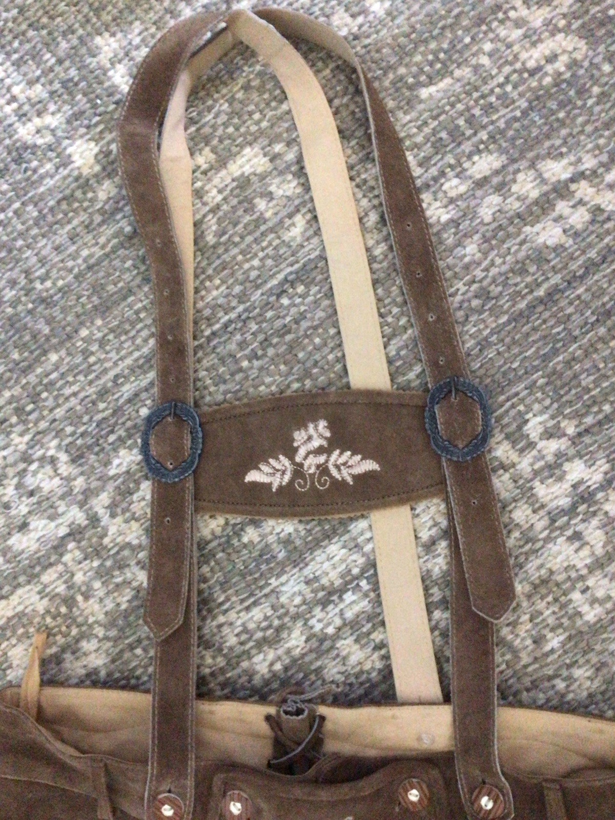 Bavarian Oktoberfest Lederhosen Shorts German Tracht Outfit brown Size 36