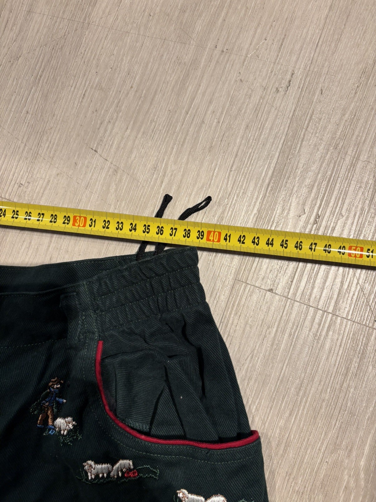 Alphorn costume trousers W31 L30 jeans Alphorn pants green costume size 44