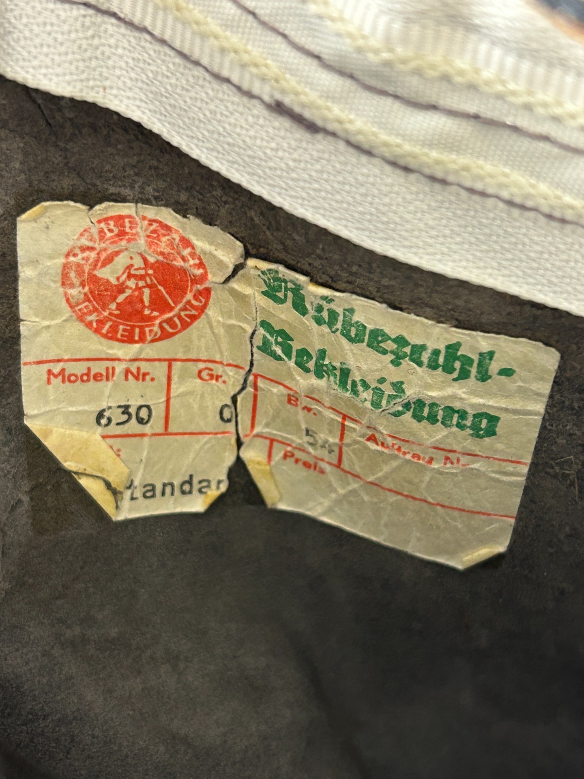 Vtg Germany Boy Child Suede Leather Lederhosen Gray