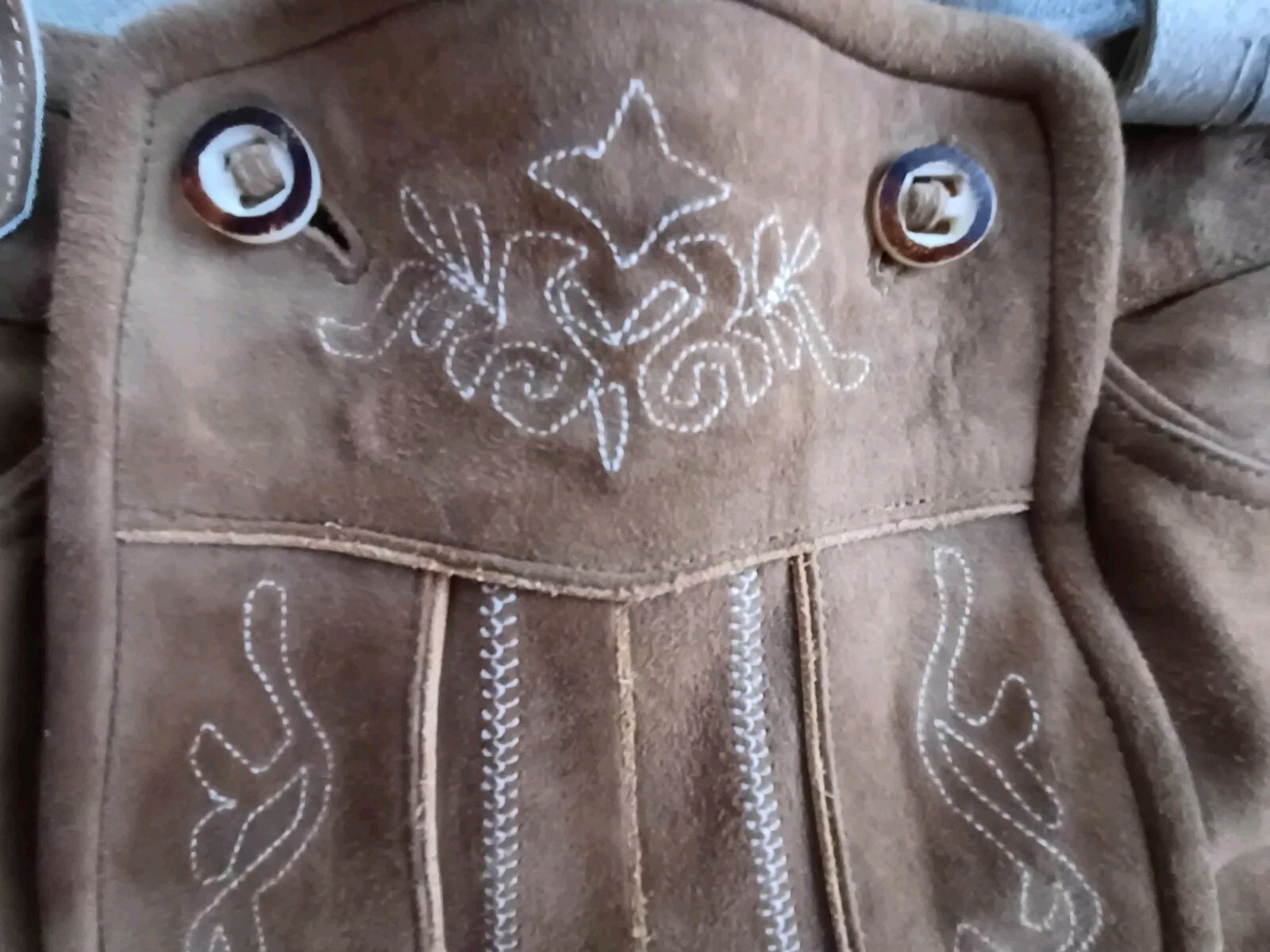 Stunning Oktoberfest Suede Wildbock Deer Leather Trachten Lederhosen Shorts W 34