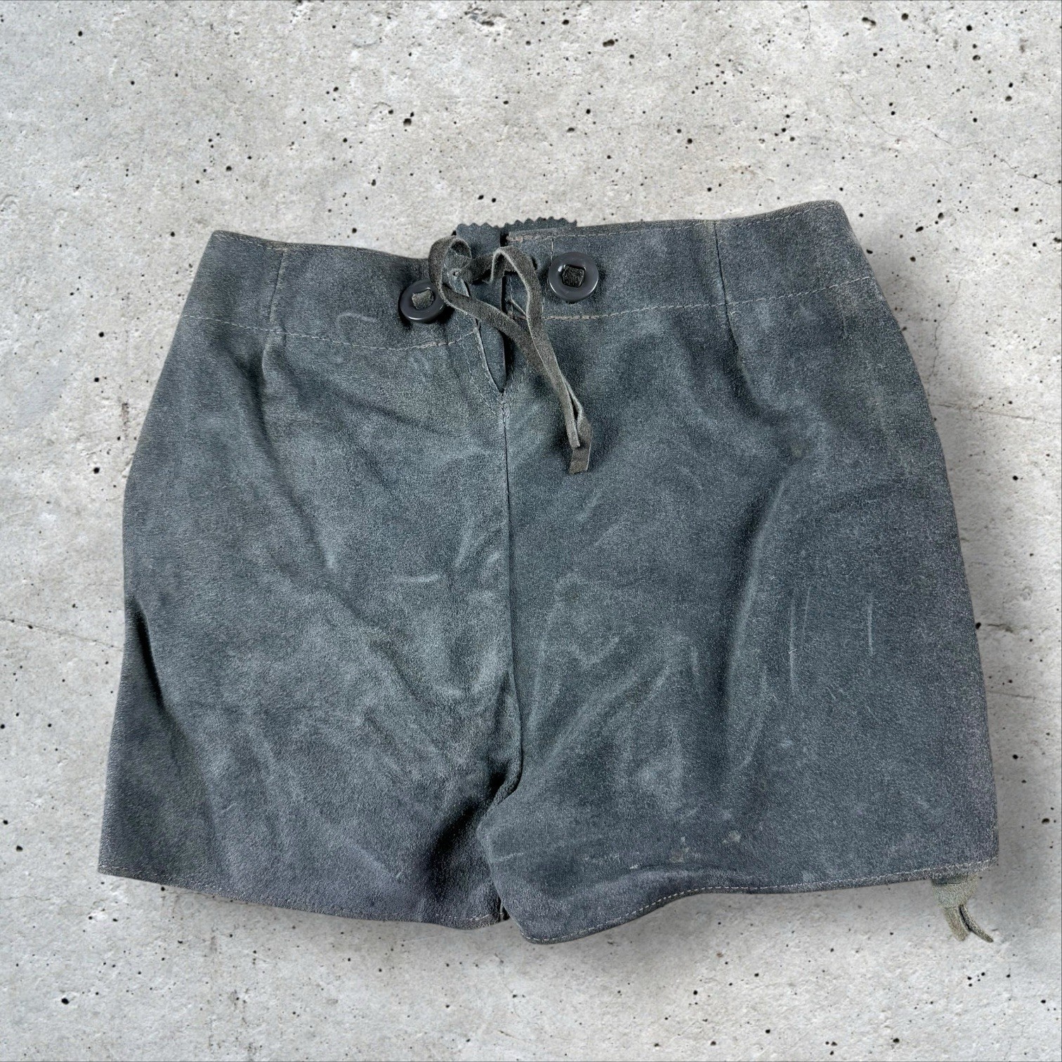 Boys/Toddler Oktoberfest German Gray Lederhosen Leather 18 Inch Waist