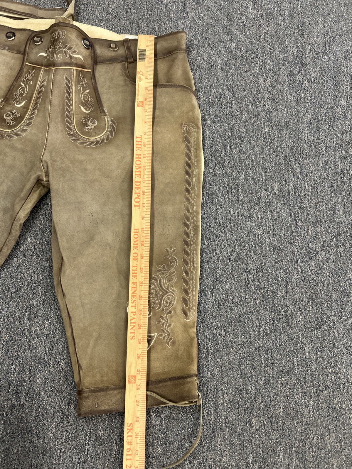 lederhosen Store men leather Shorts Bavarian Classic 58 EU 41-42 Uk/US