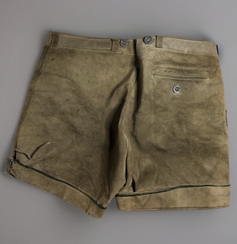 c1970’s Vintage Suede Leather Traditional German Lederhosen Shorts