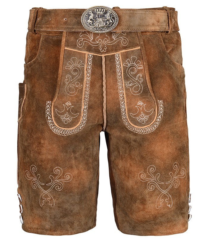 Bavarian costume set short costume leather pants Oktoberfest leather pants SKLBH02