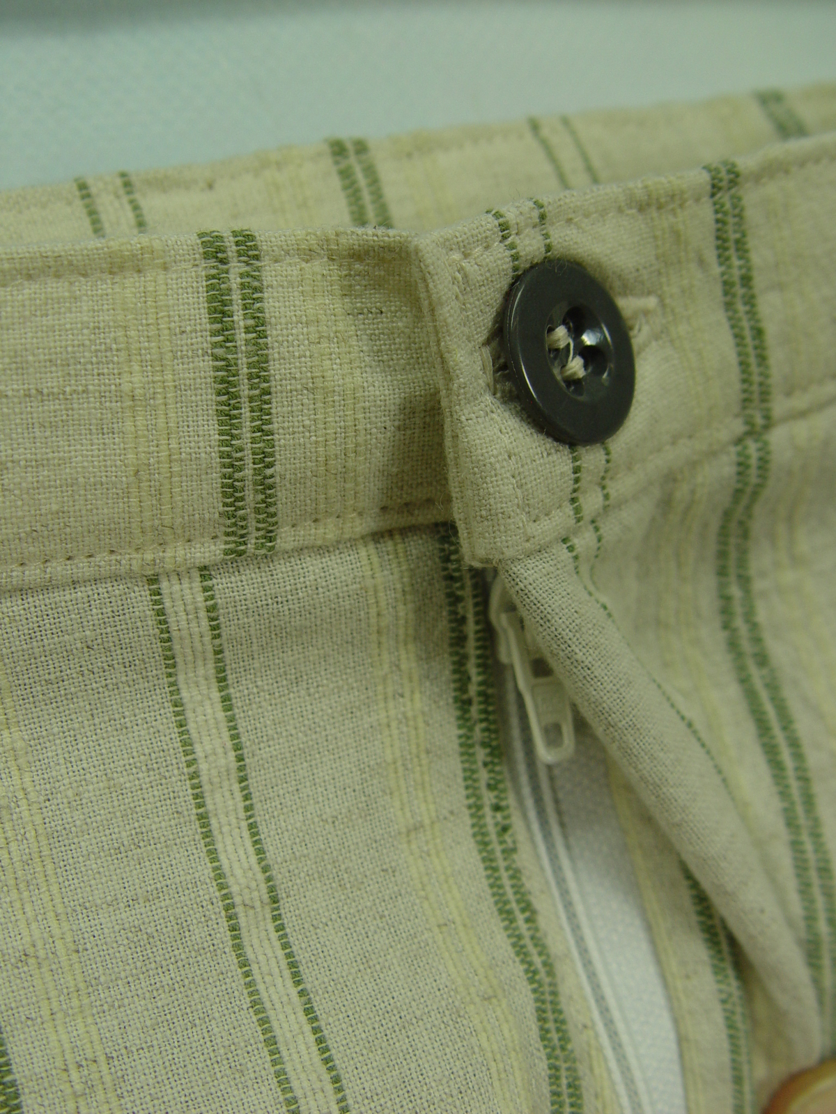 Upcycled pants men’s shorts striped linen short pants UCS007 size 54