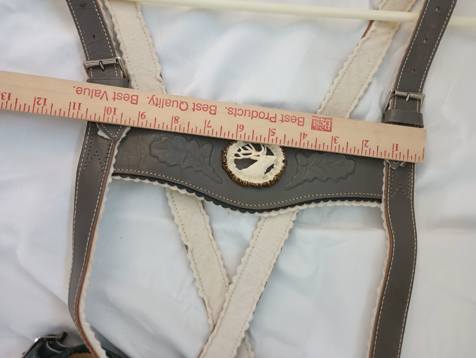Bavarian Lederhosen Great Suede Leather US 24 Waist EU Size ? 24” Oktoberfest